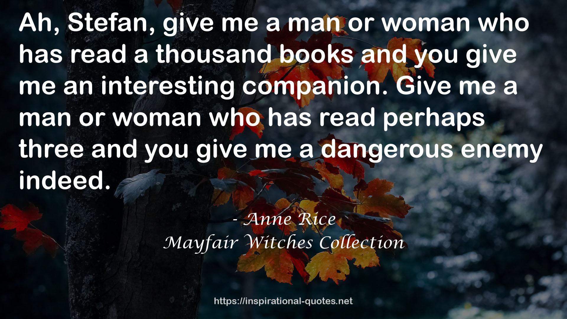 Mayfair Witches Collection QUOTES