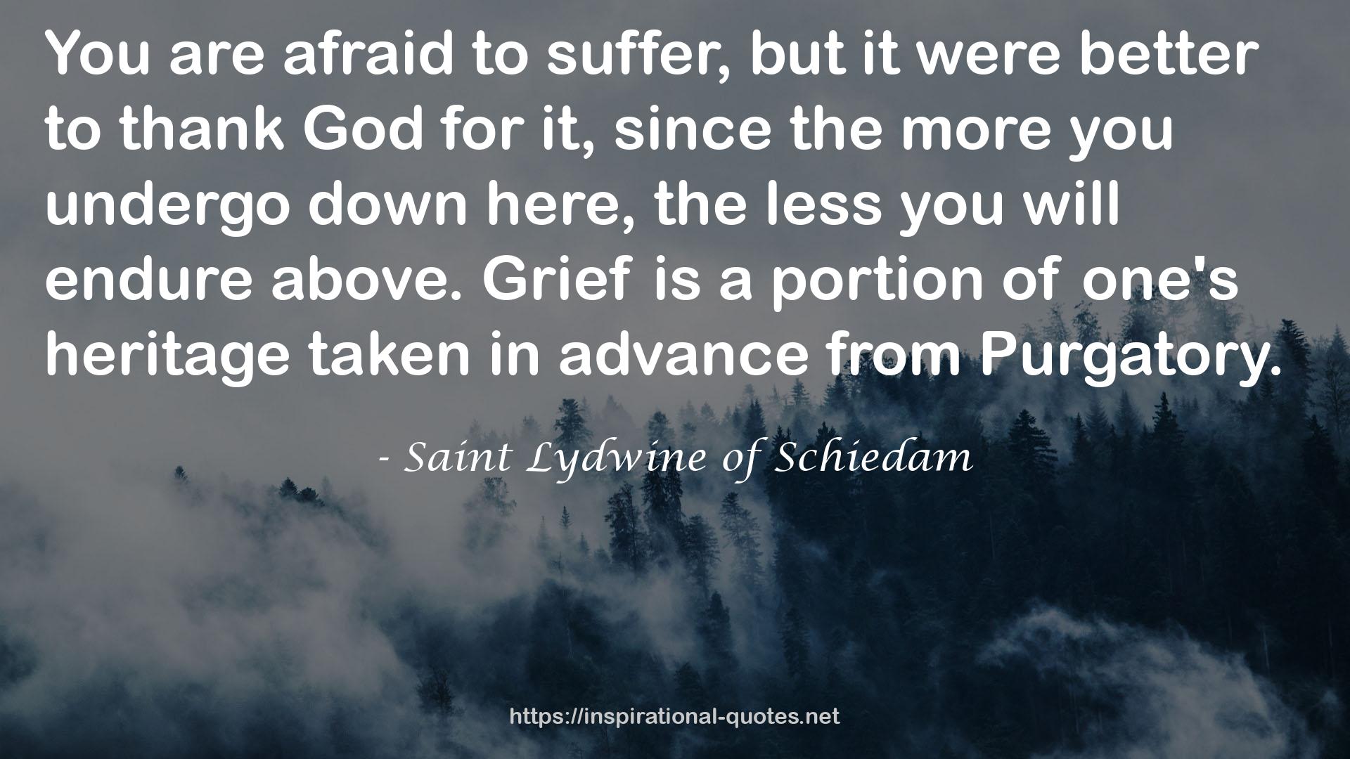 Saint Lydwine of Schiedam QUOTES