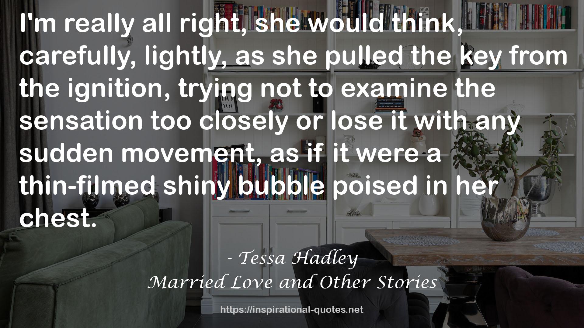 a thin-filmed shiny bubble  QUOTES