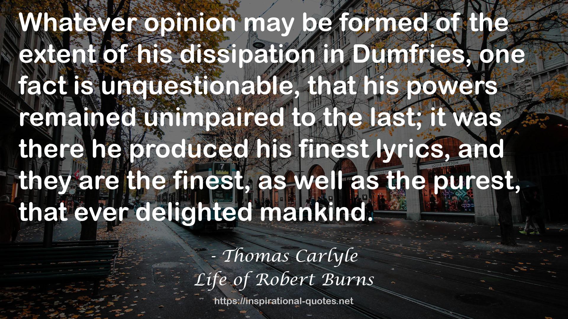 Life of Robert Burns QUOTES