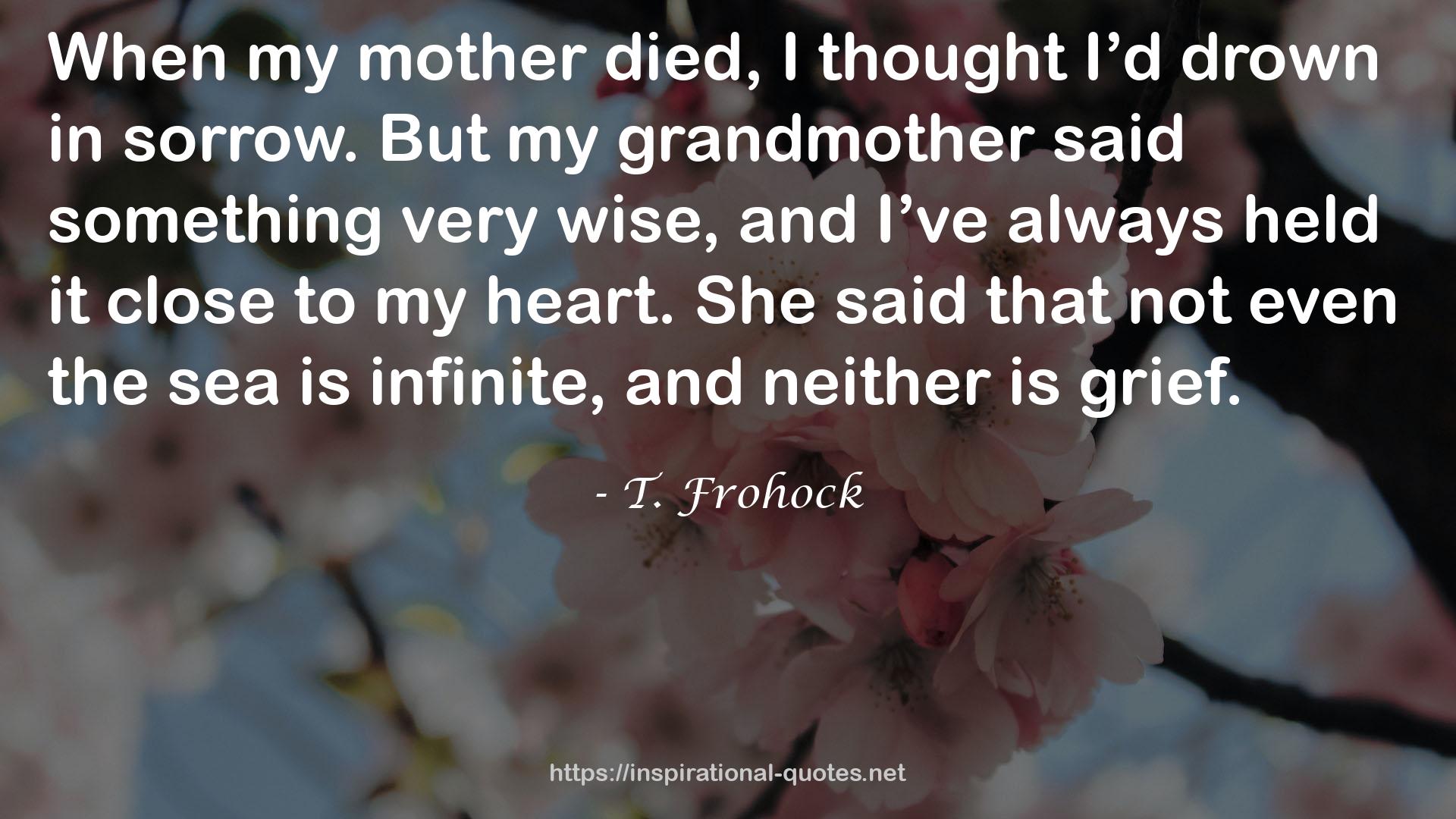 T. Frohock QUOTES