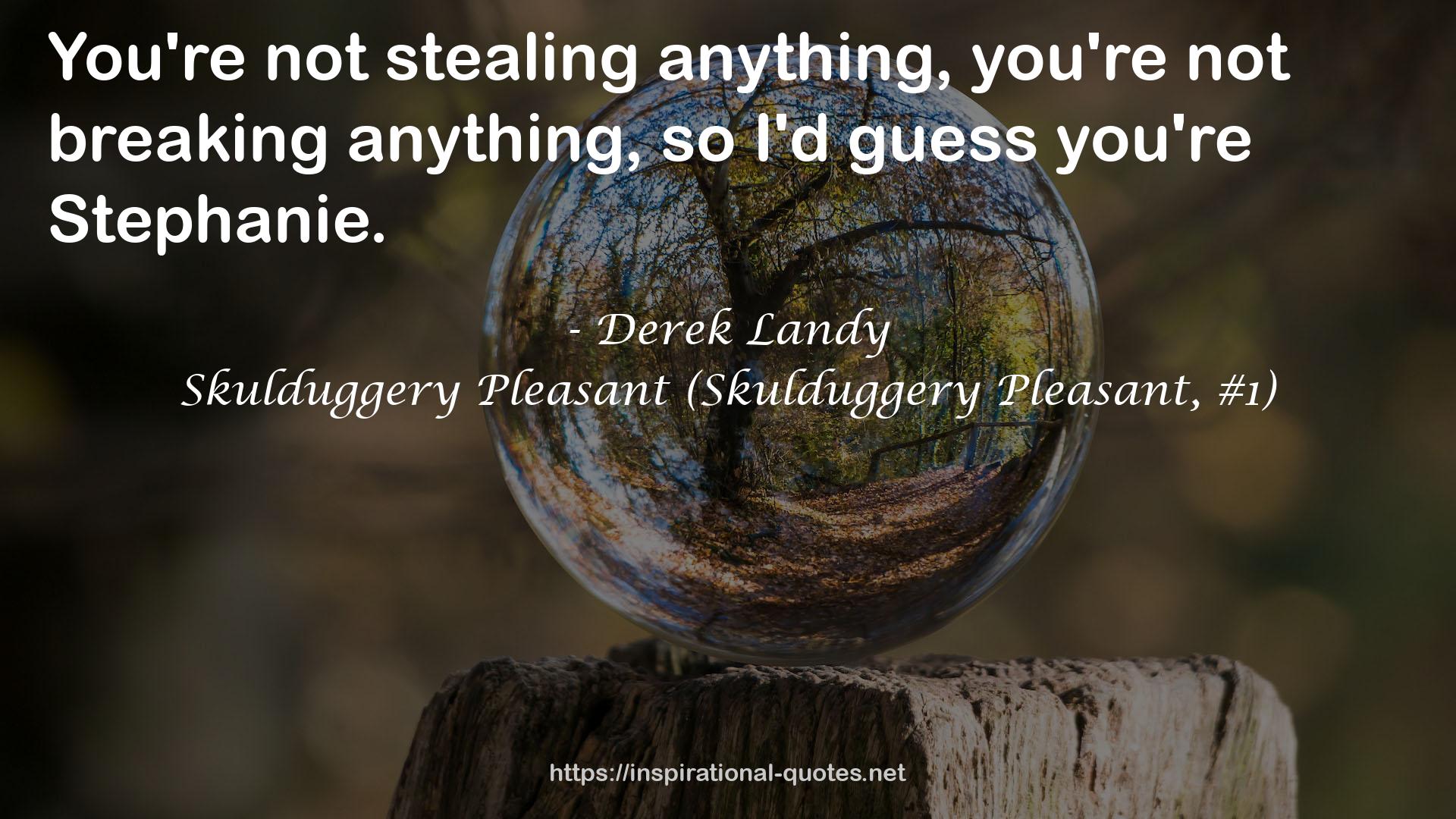 Skulduggery Pleasant (Skulduggery Pleasant, #1) QUOTES