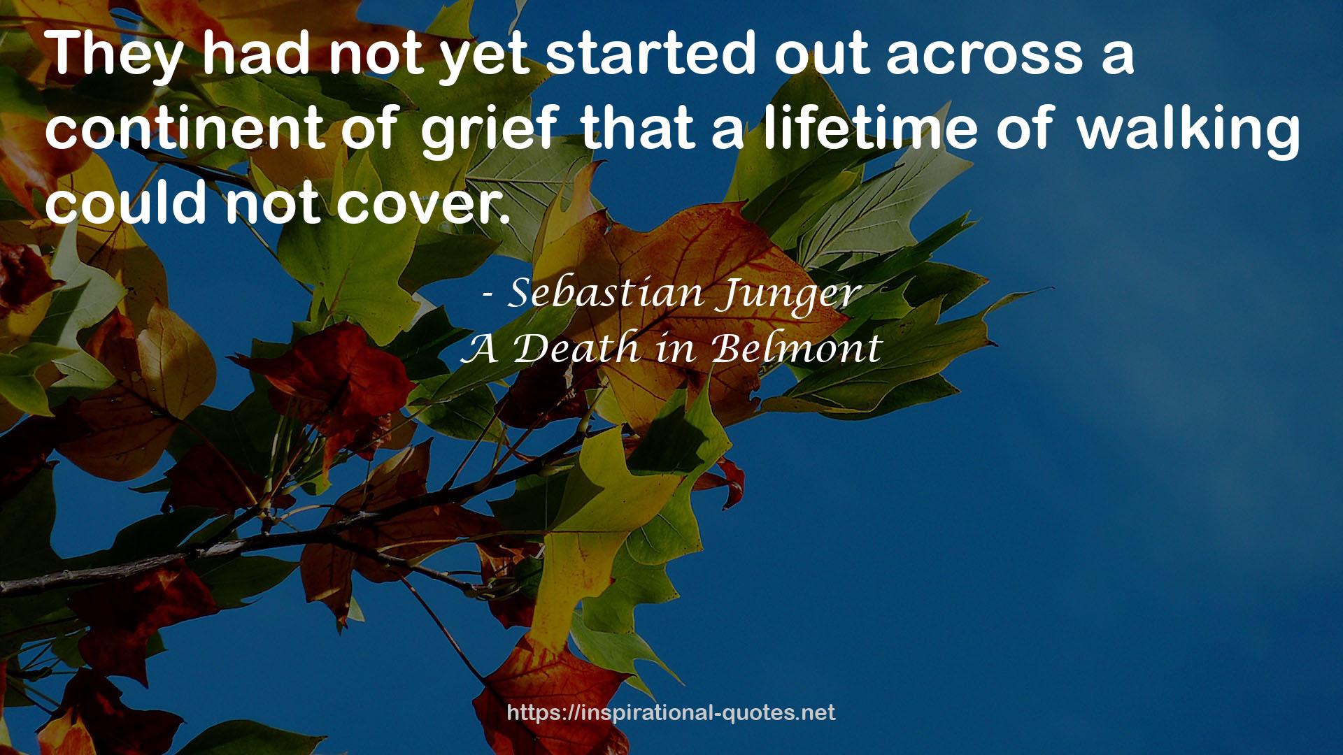 A Death in Belmont QUOTES