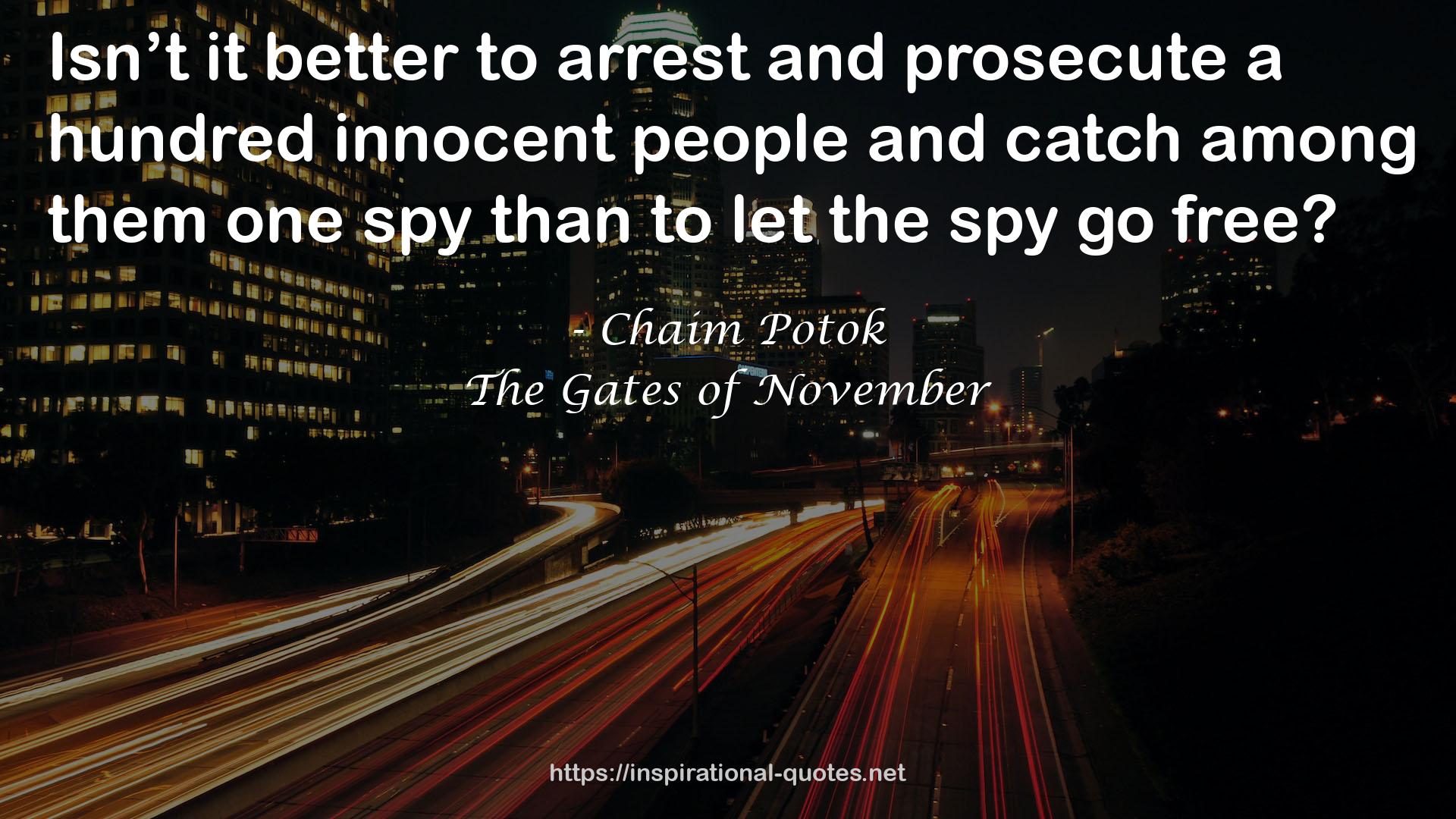 The Gates of November QUOTES