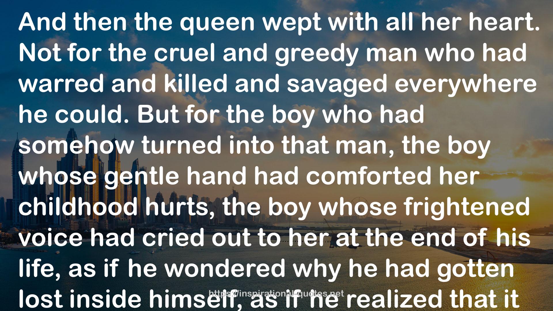 the cruel and greedy man  QUOTES