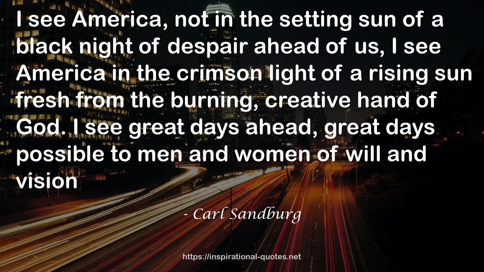 Carl Sandburg QUOTES