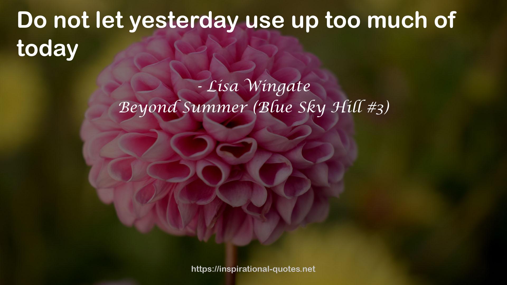 Beyond Summer (Blue Sky Hill #3) QUOTES