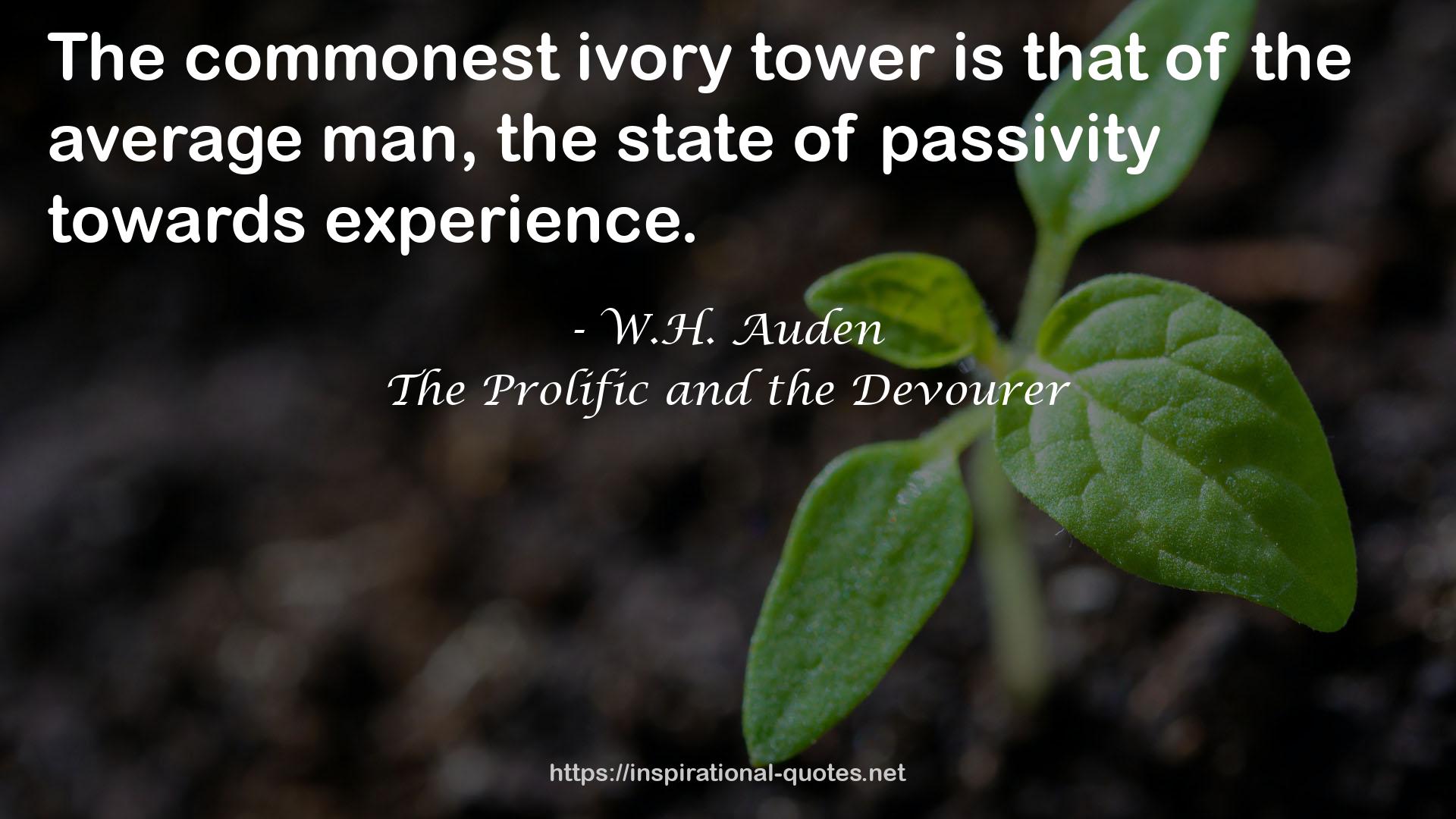 The Prolific and the Devourer QUOTES