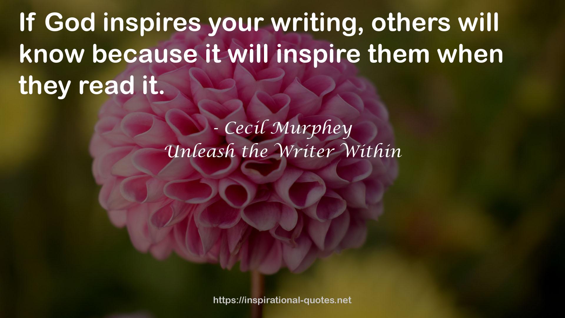 Cecil Murphey QUOTES