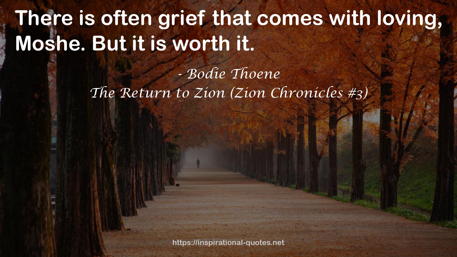 The Return to Zion (Zion Chronicles #3) QUOTES