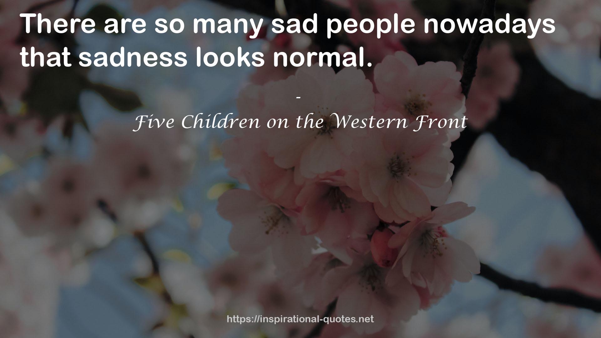 Five Children on the Western Front QUOTES