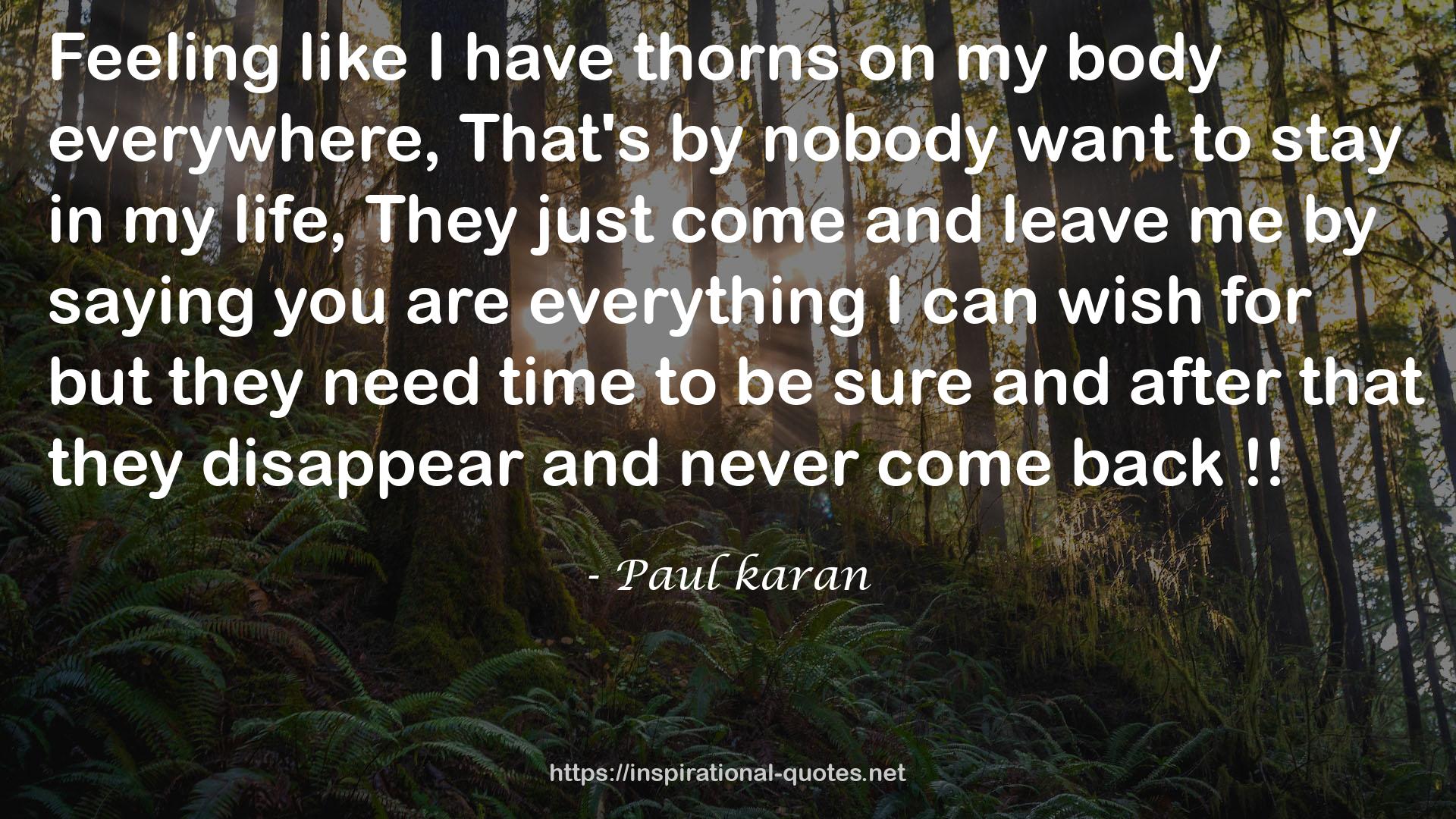 Paul karan QUOTES