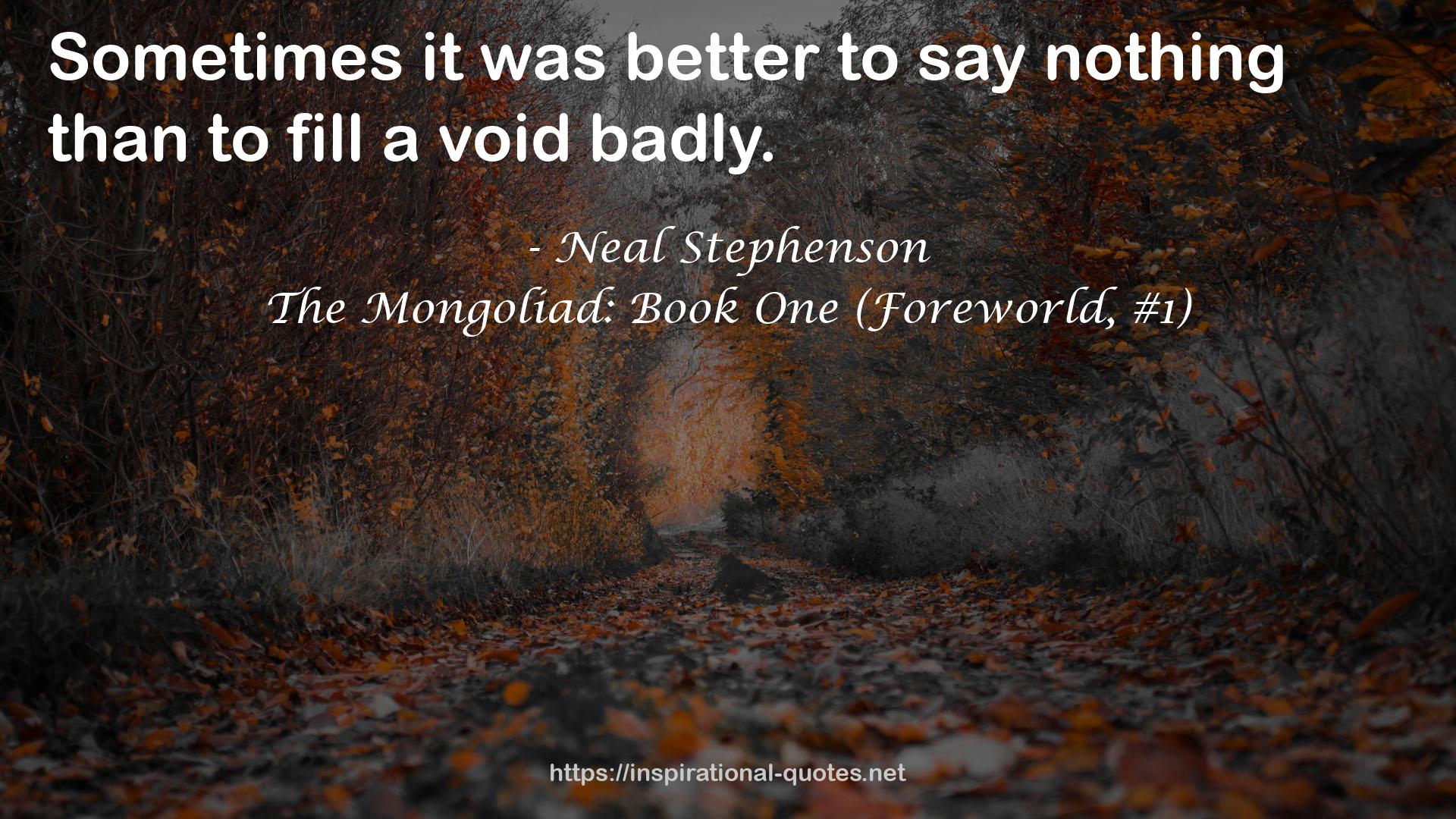 The Mongoliad: Book One (Foreworld, #1) QUOTES