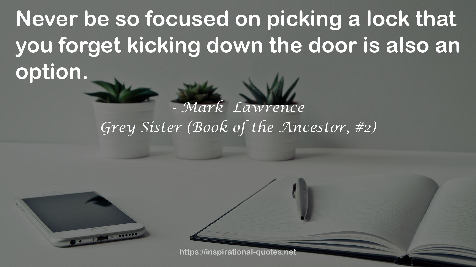 Grey Sister (Book of the Ancestor, #2) QUOTES