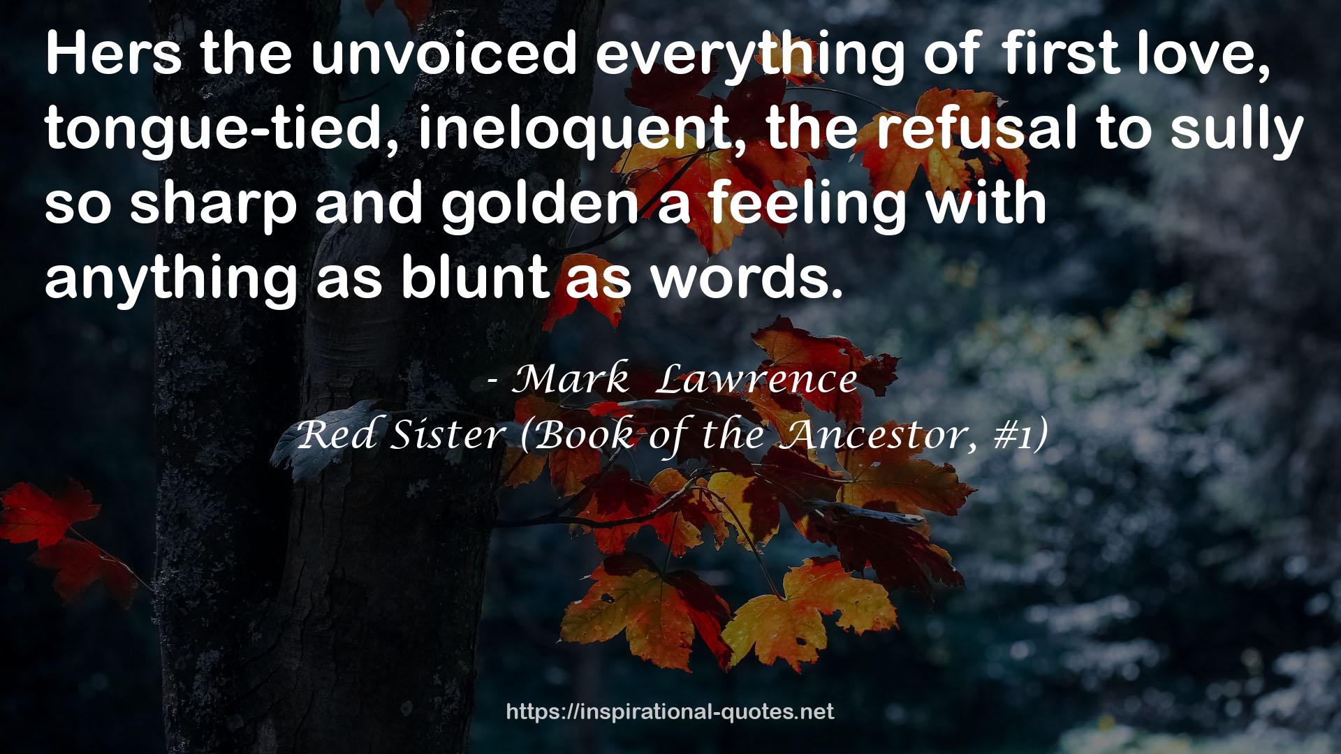 Red Sister (Book of the Ancestor, #1) QUOTES