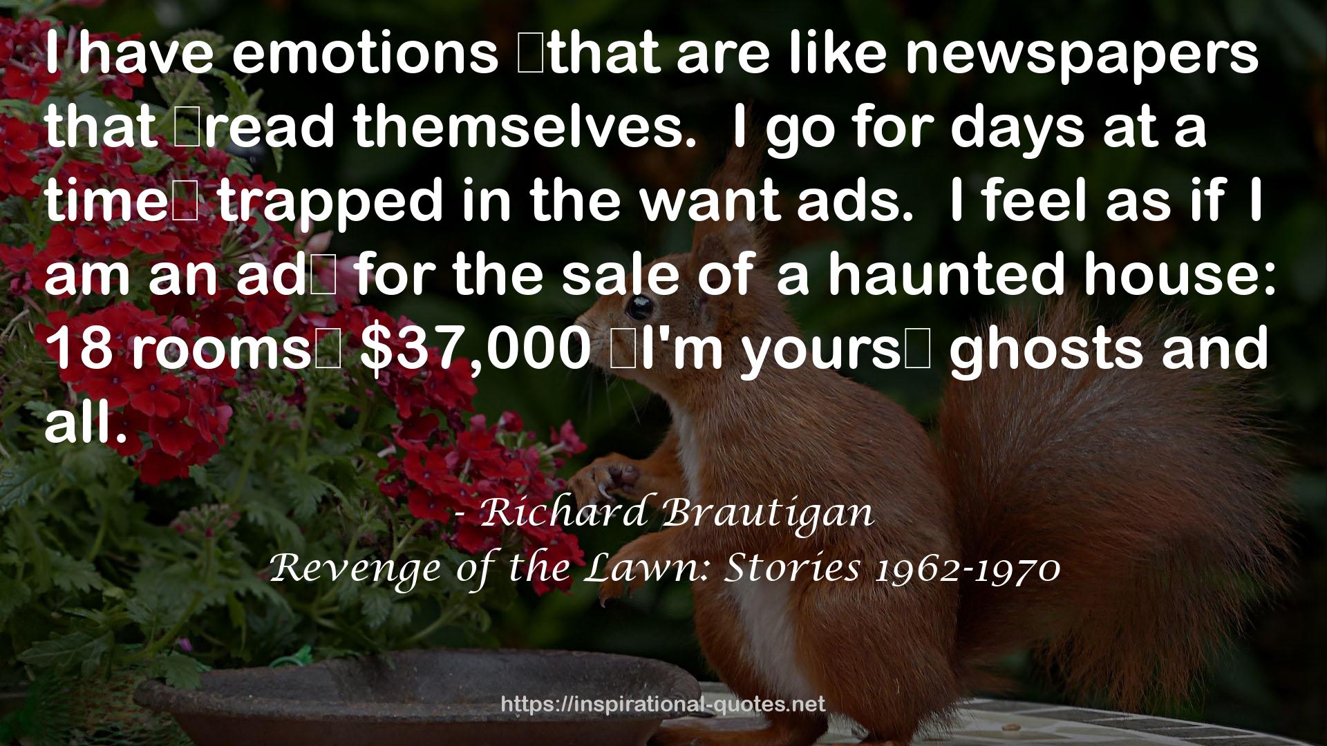 Revenge of the Lawn: Stories 1962-1970 QUOTES