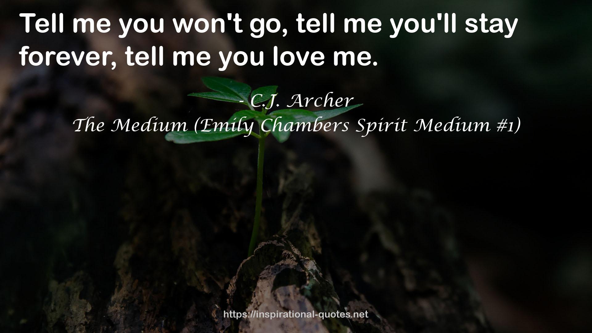 The Medium (Emily Chambers Spirit Medium #1) QUOTES