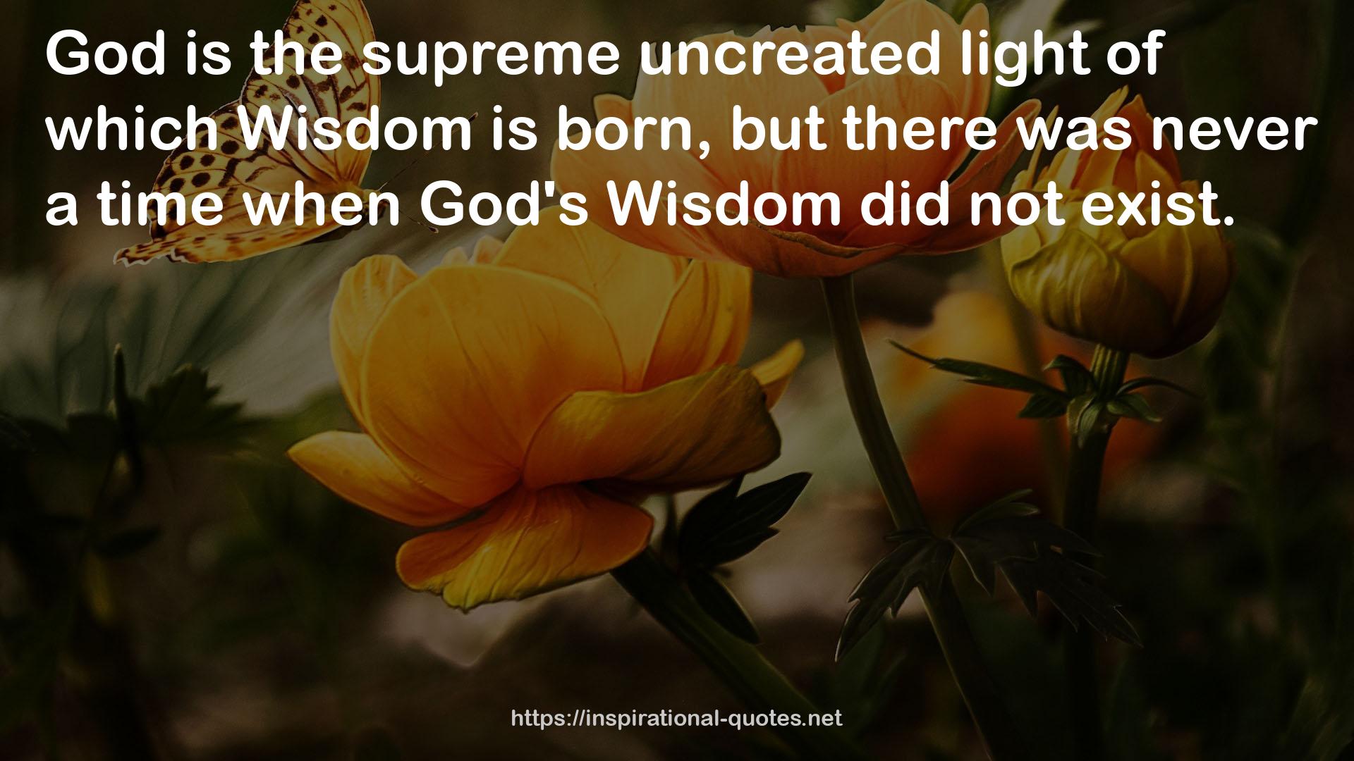 the supreme uncreated light  QUOTES