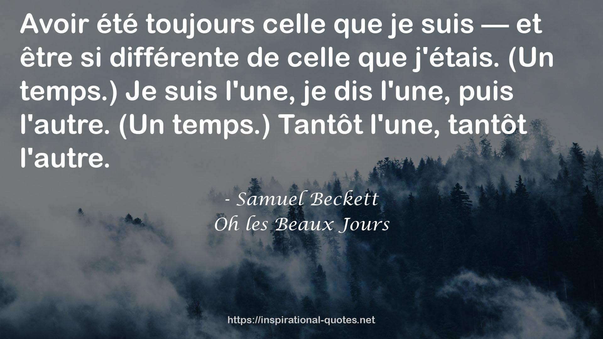 Oh les Beaux Jours QUOTES