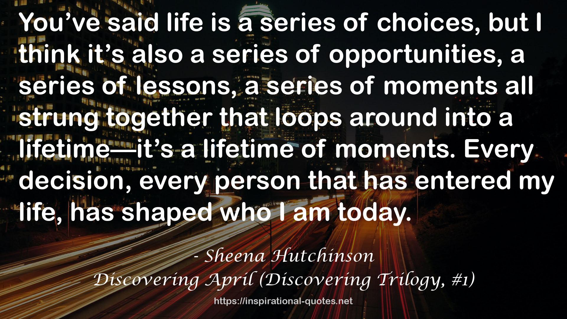 Discovering April (Discovering Trilogy, #1) QUOTES