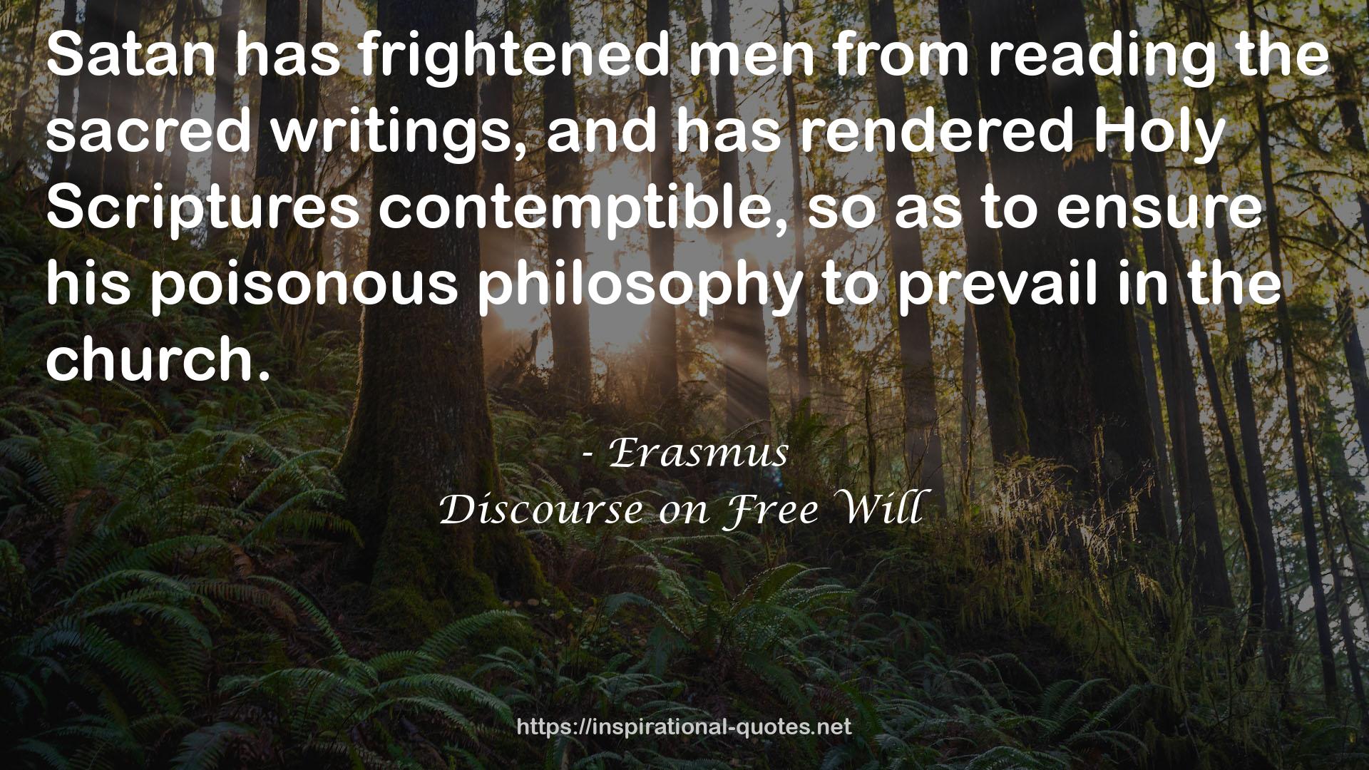 Discourse on Free Will QUOTES