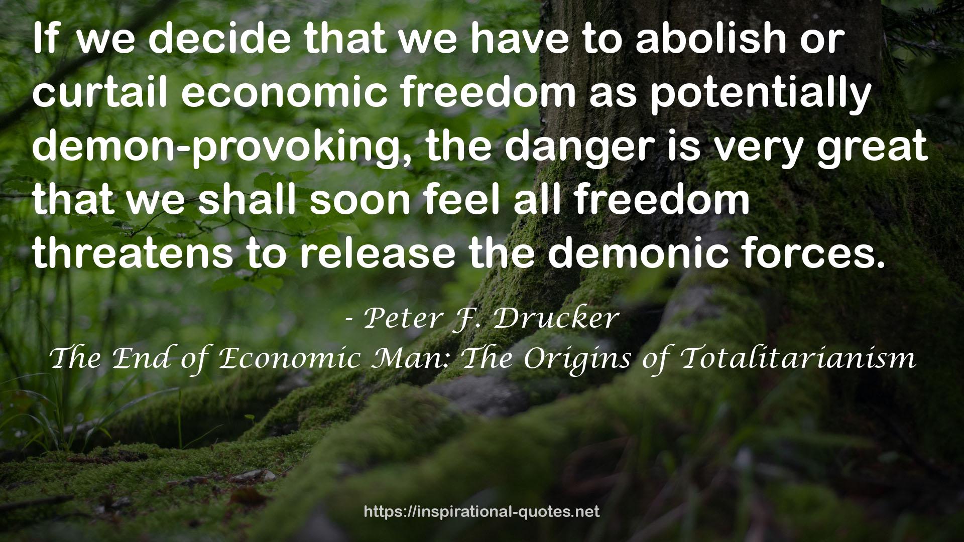 The End of Economic Man: The Origins of Totalitarianism QUOTES