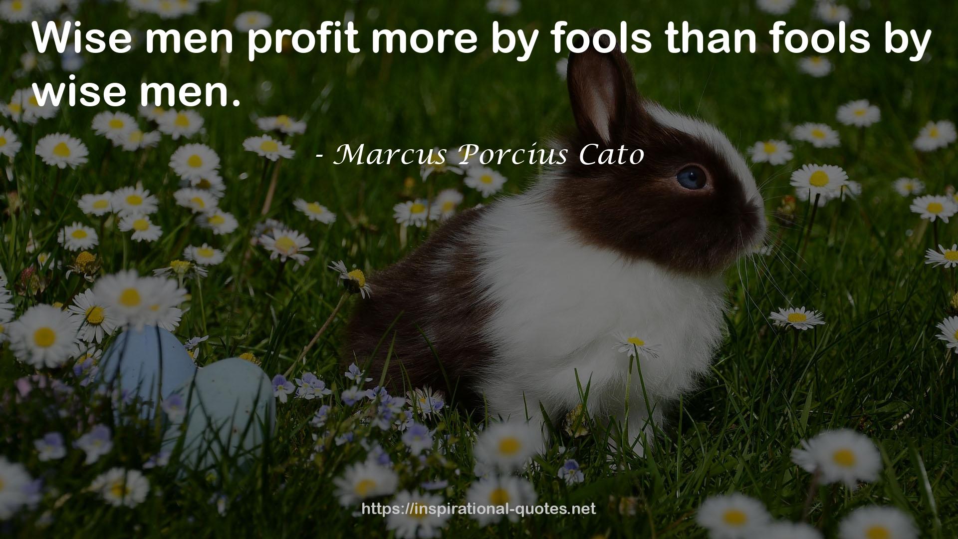 Marcus Porcius Cato QUOTES