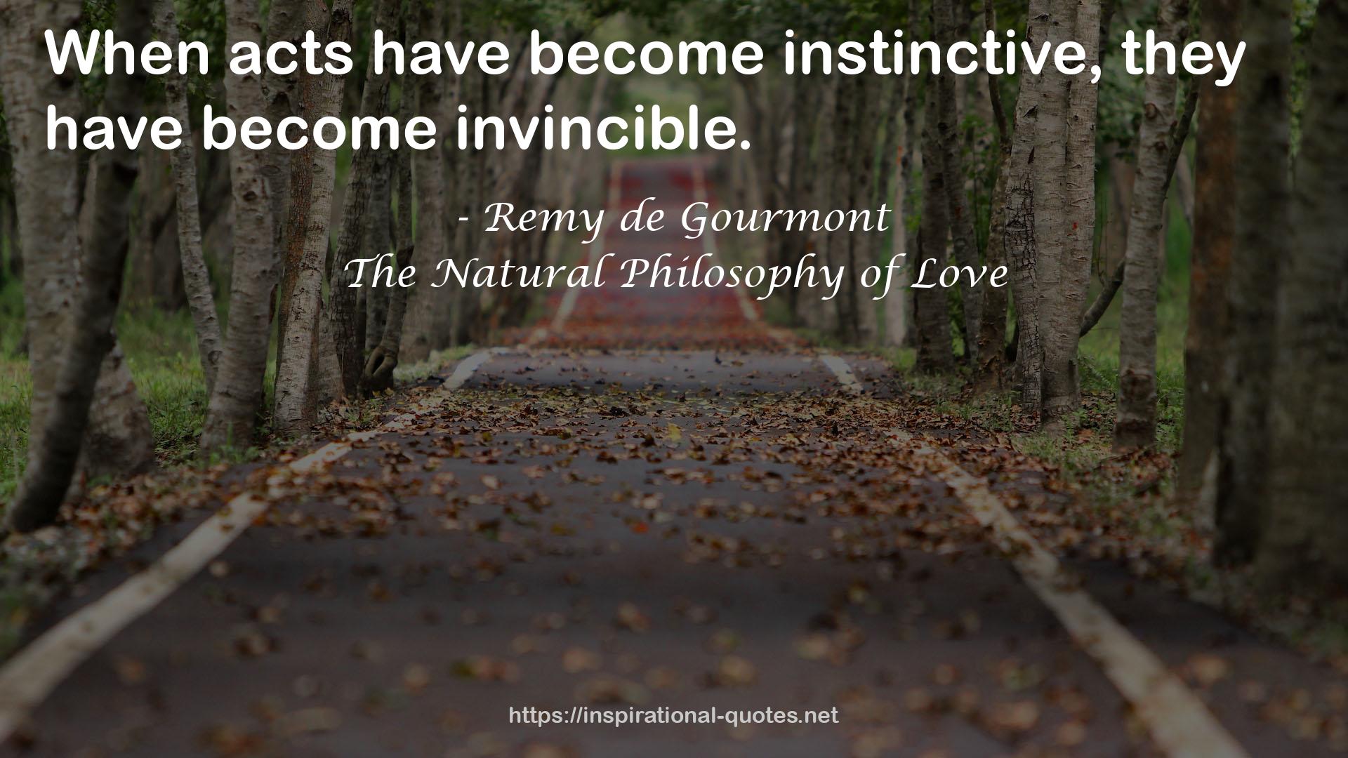 The Natural Philosophy of Love QUOTES