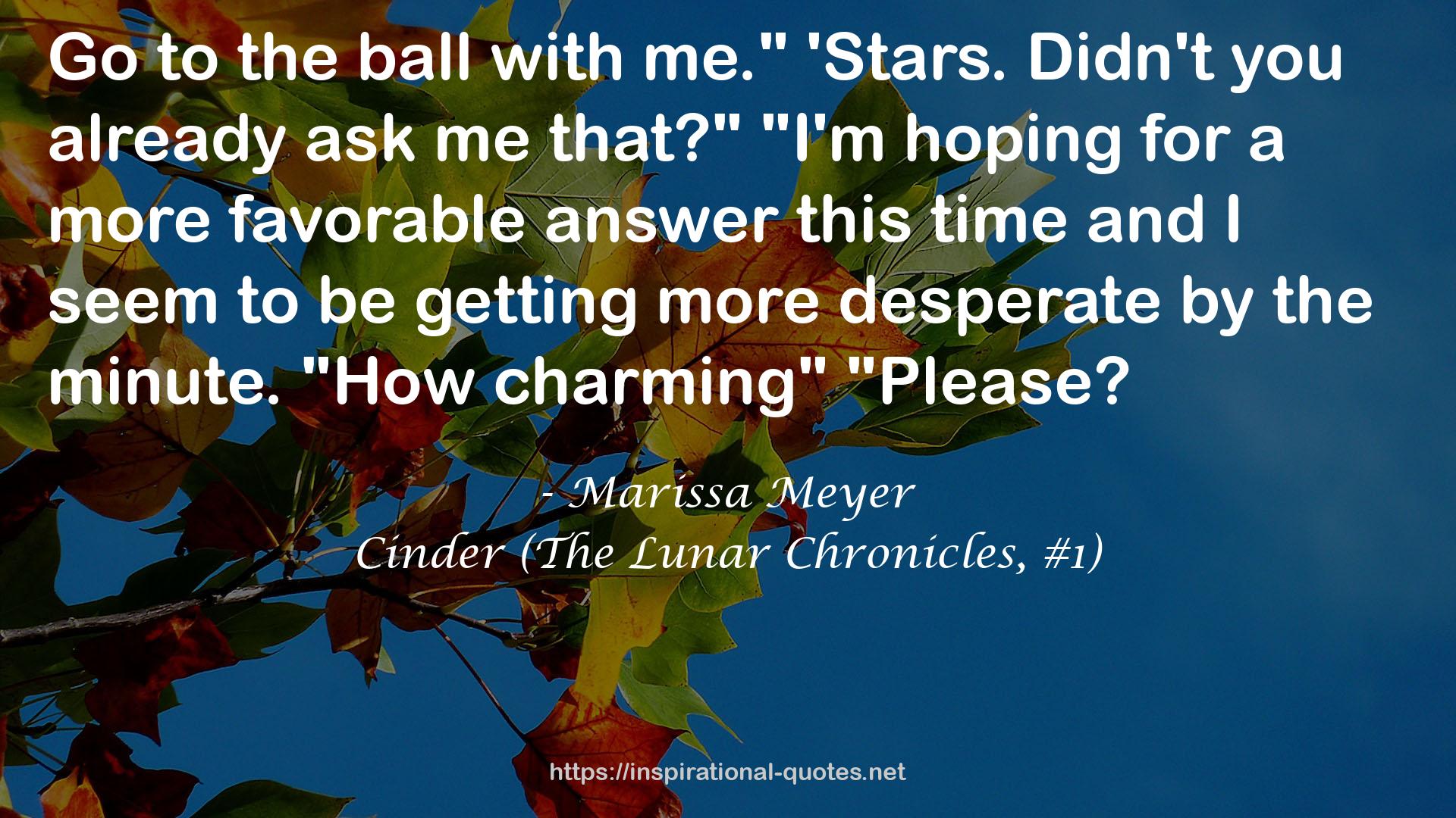 Cinder (The Lunar Chronicles, #1) QUOTES