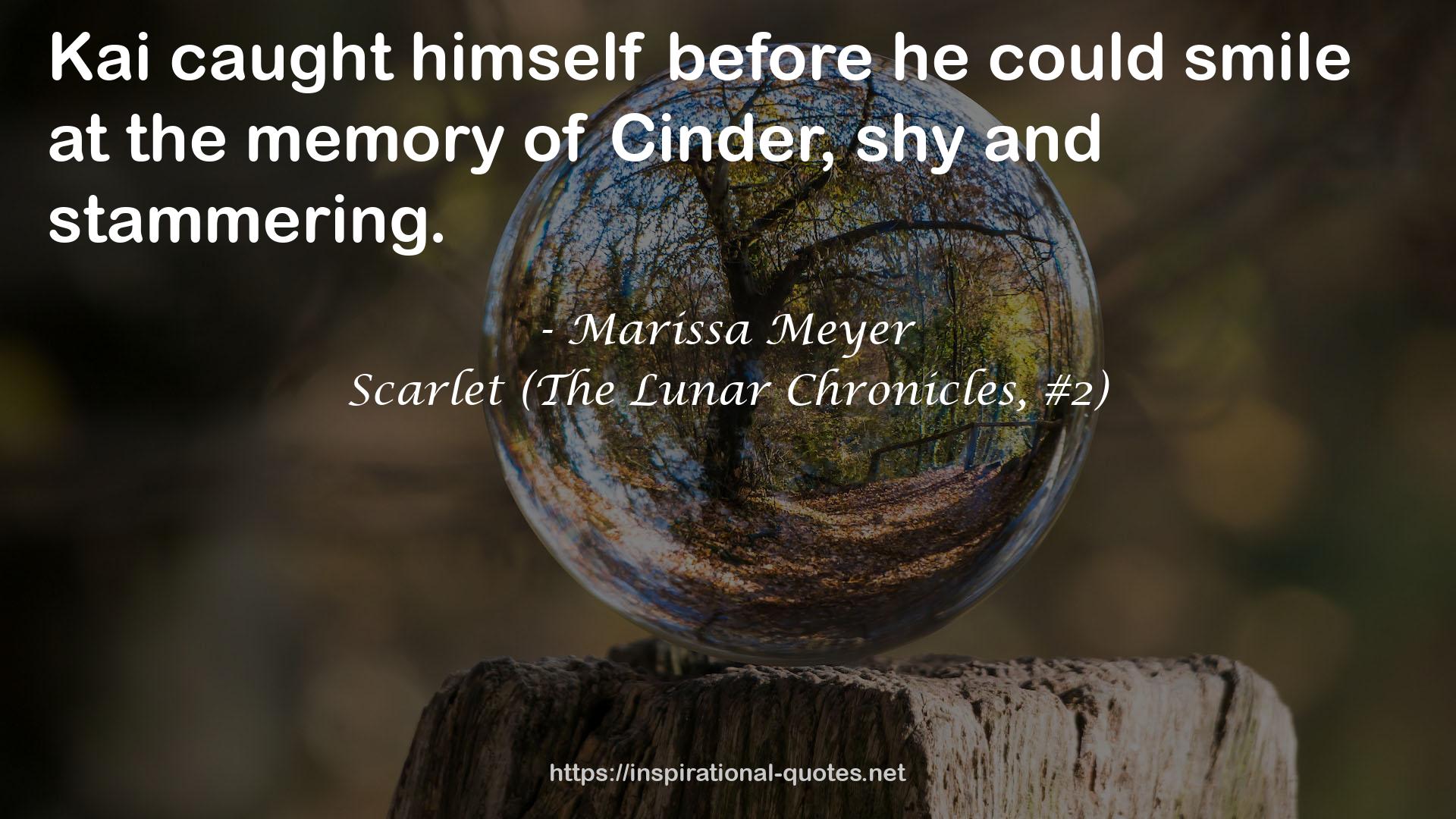 Scarlet (The Lunar Chronicles, #2) QUOTES