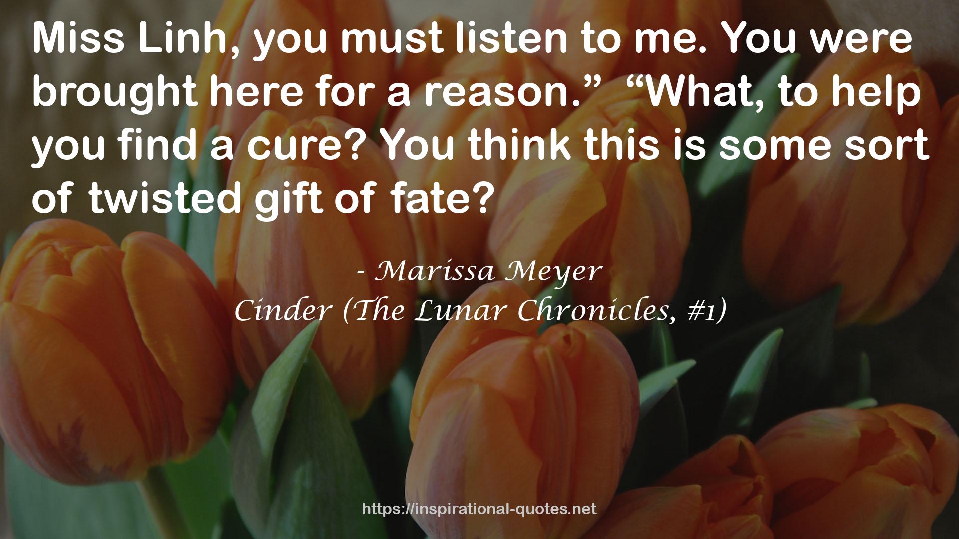 Cinder (The Lunar Chronicles, #1) QUOTES