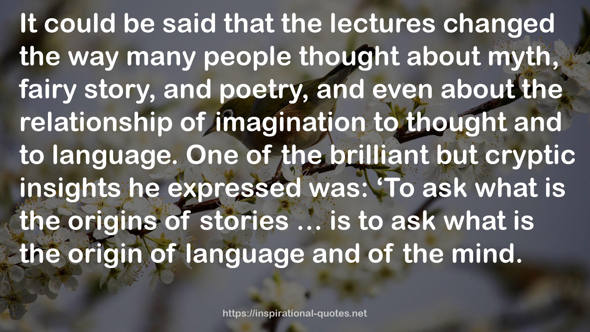 the brilliant but cryptic insights  QUOTES