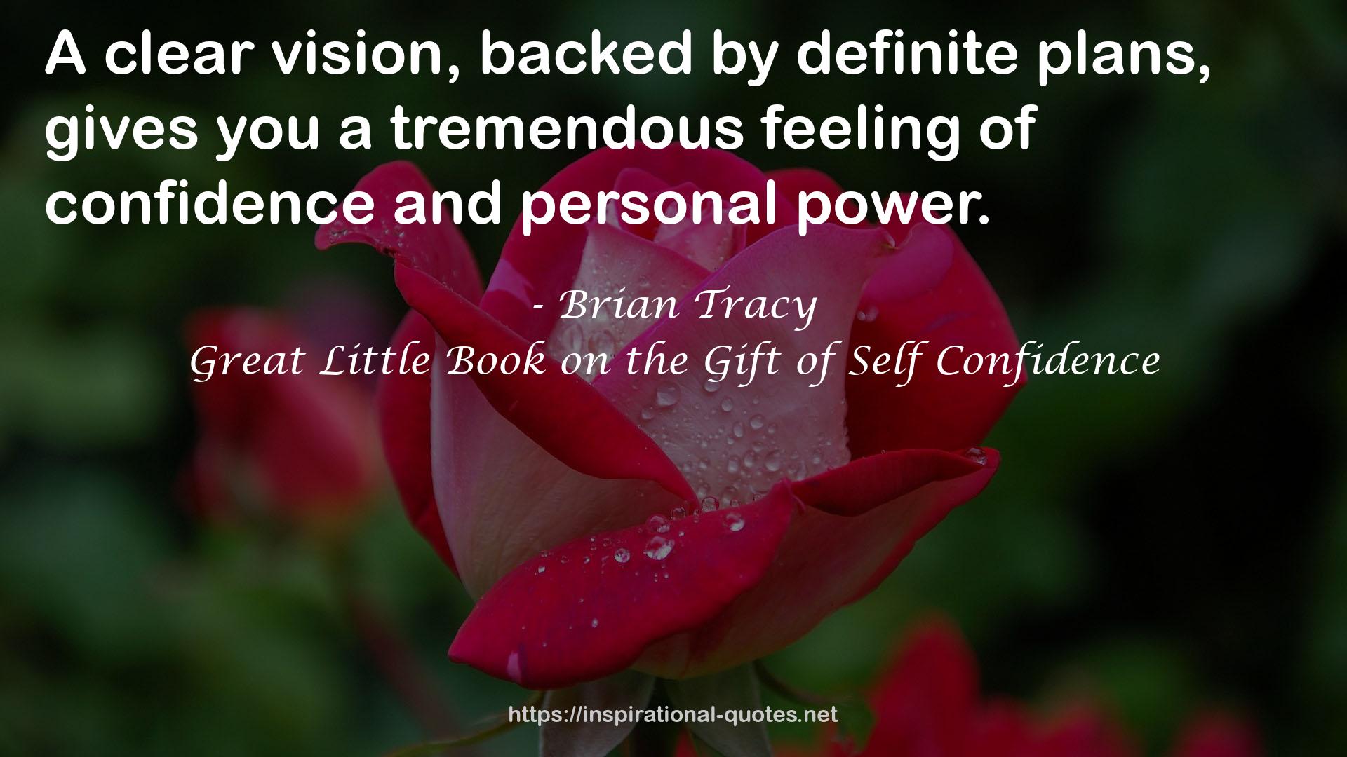 Great Little Book on the Gift of Self Confidence QUOTES