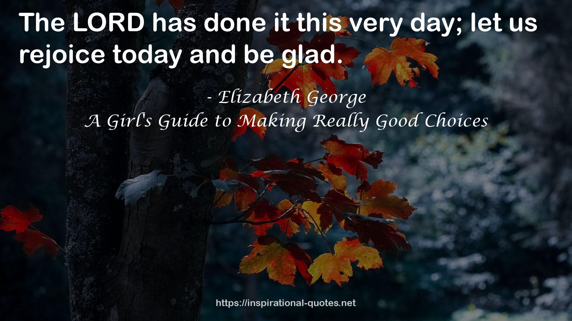 A Girl's Guide to Making Really Good Choices QUOTES