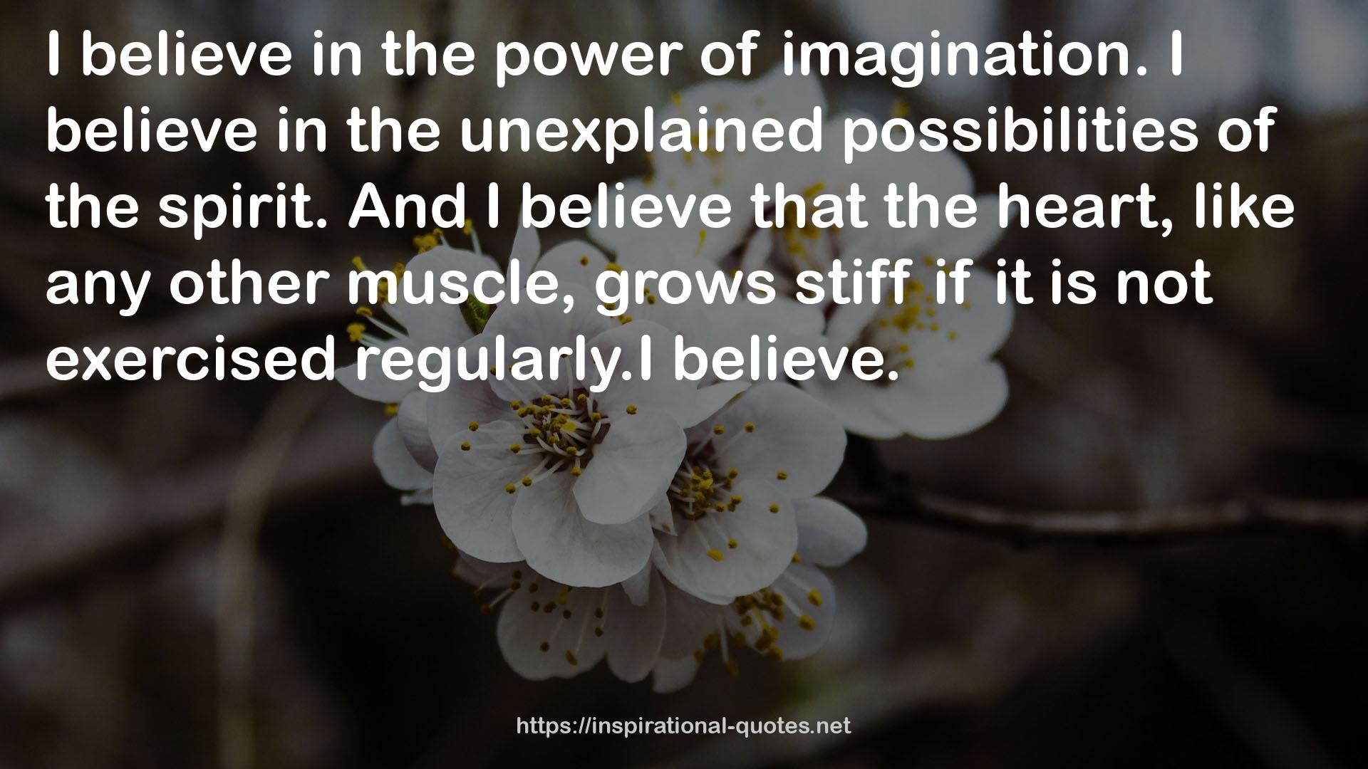 the unexplained possibilities  QUOTES