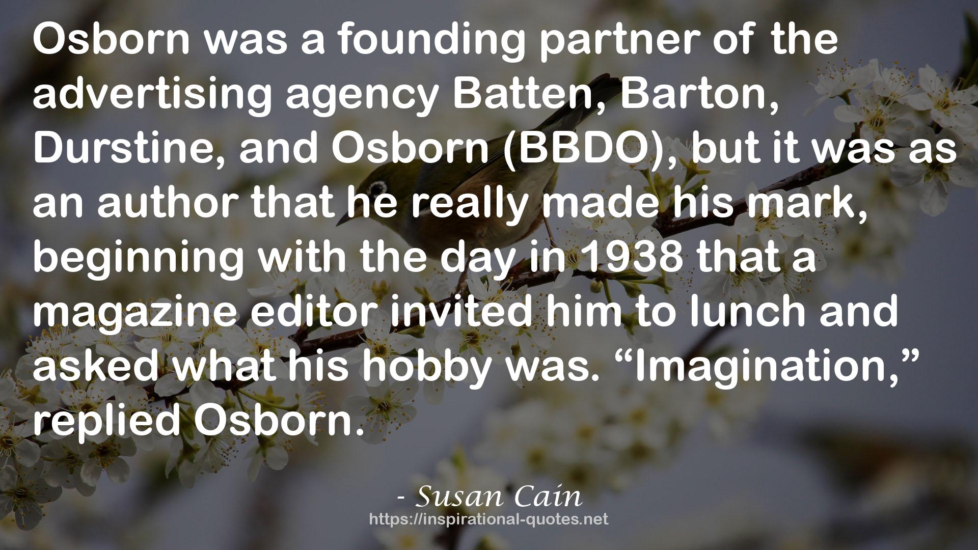 Osborn  QUOTES