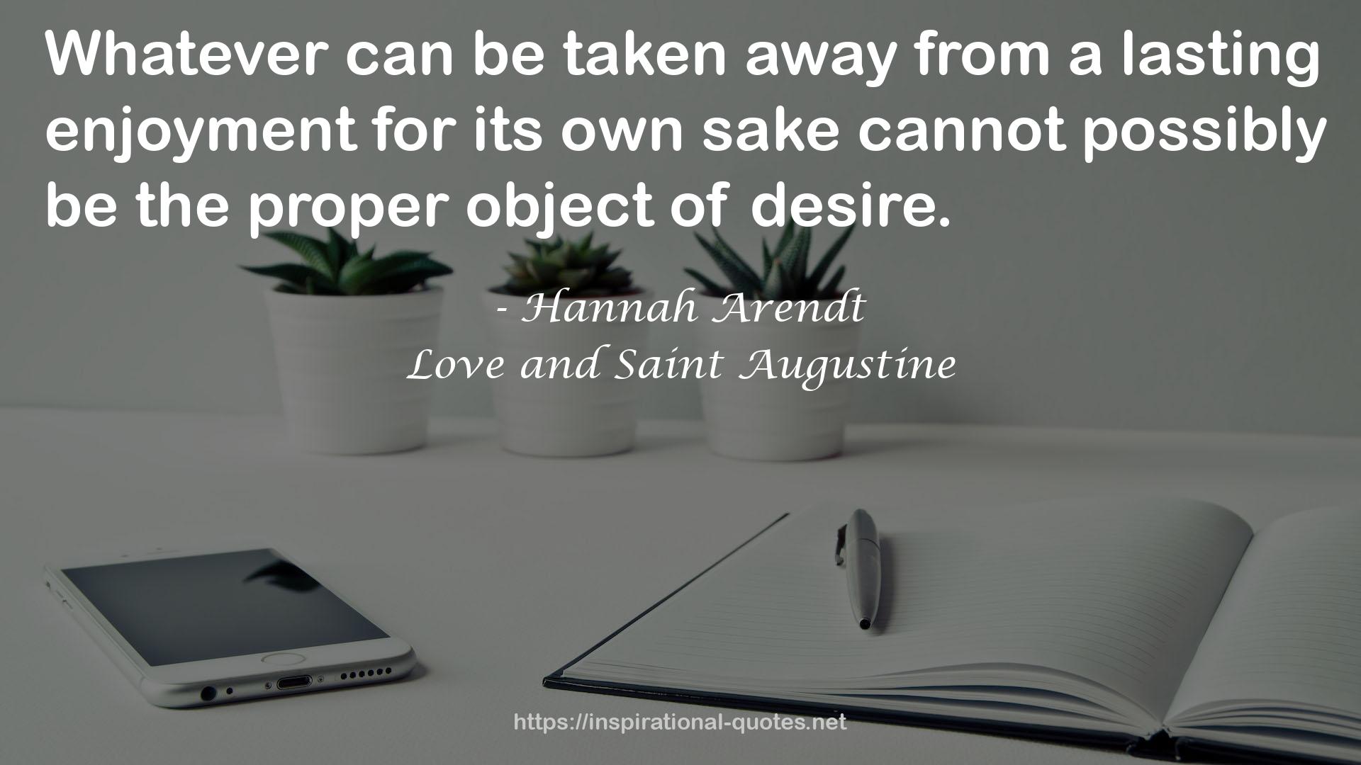 Love and Saint Augustine QUOTES