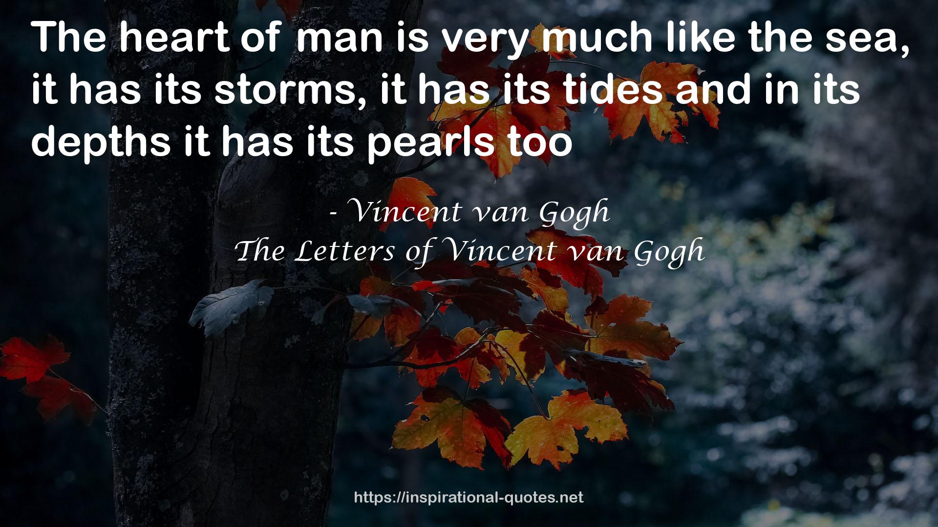 The Letters of Vincent van Gogh QUOTES