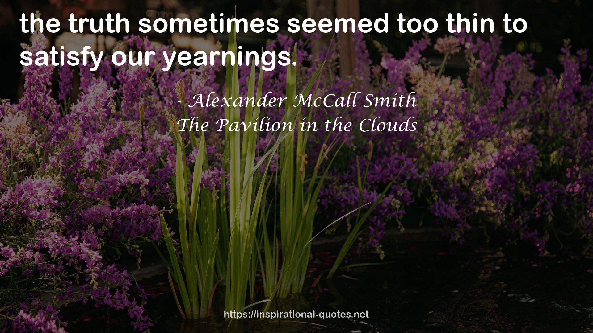 The Pavilion in the Clouds QUOTES