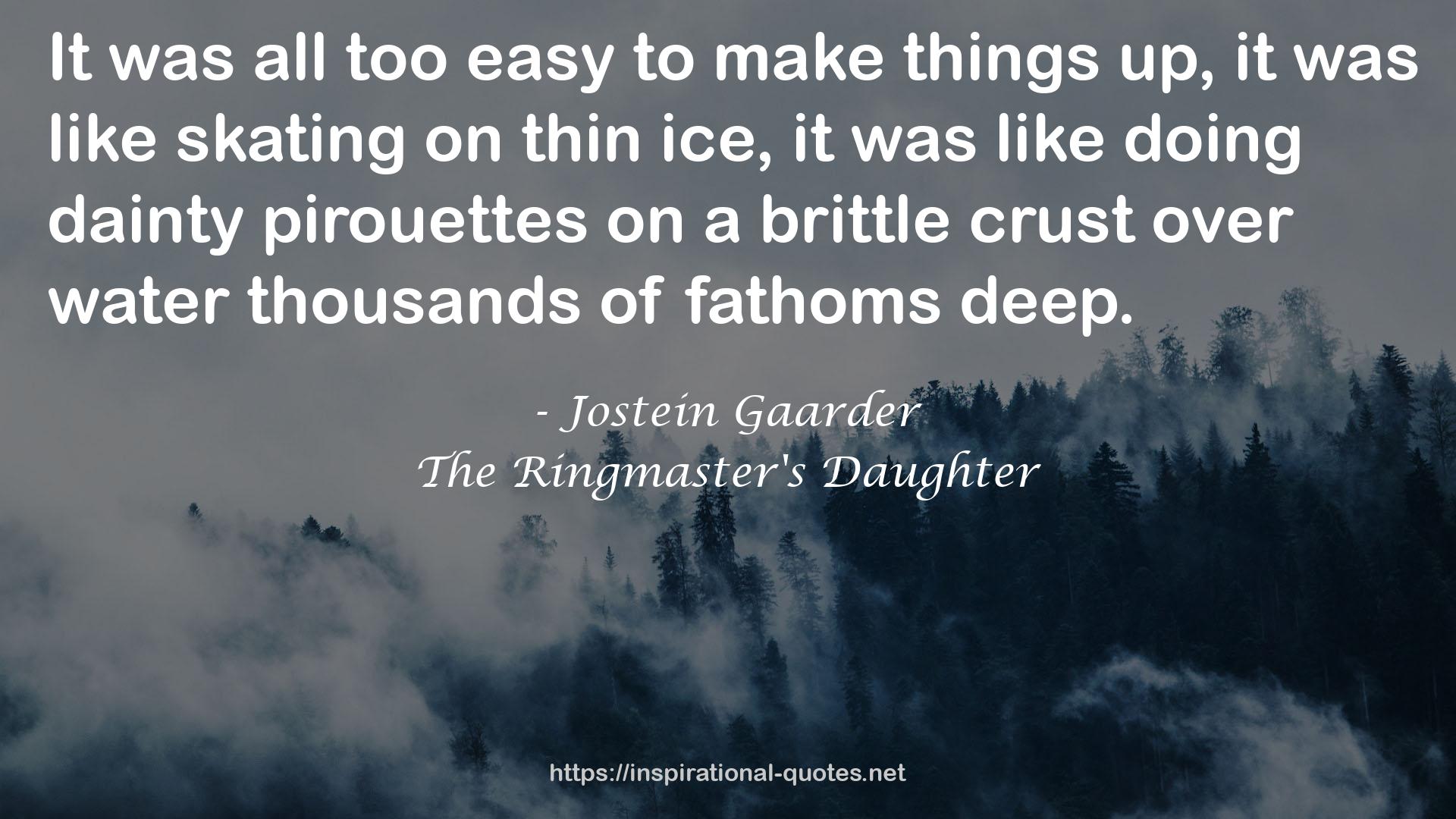 The Ringmaster's Daughter QUOTES