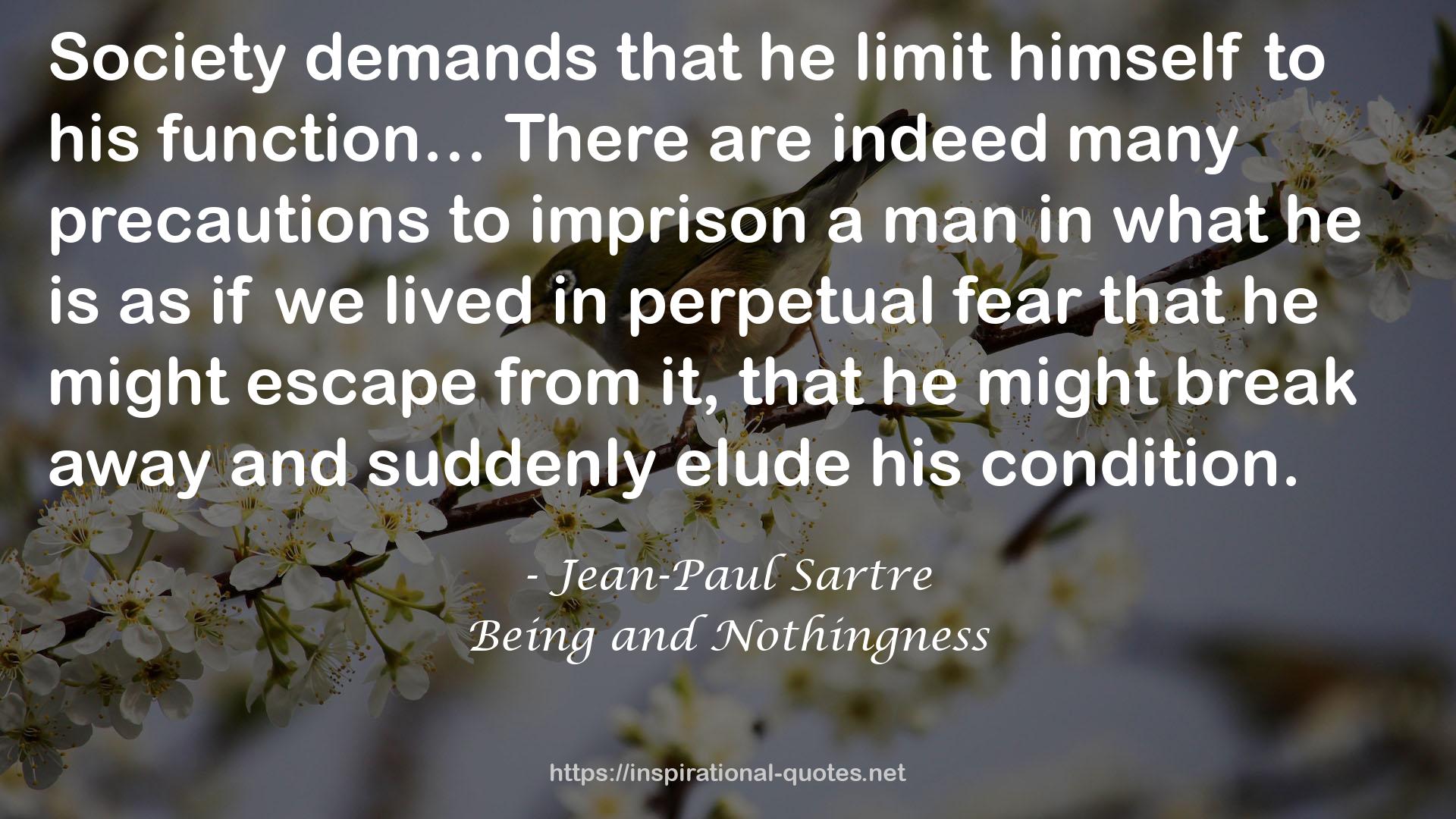 Being and Nothingness QUOTES