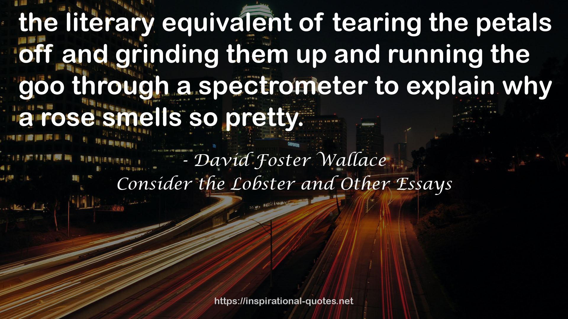 Consider the Lobster and Other Essays QUOTES