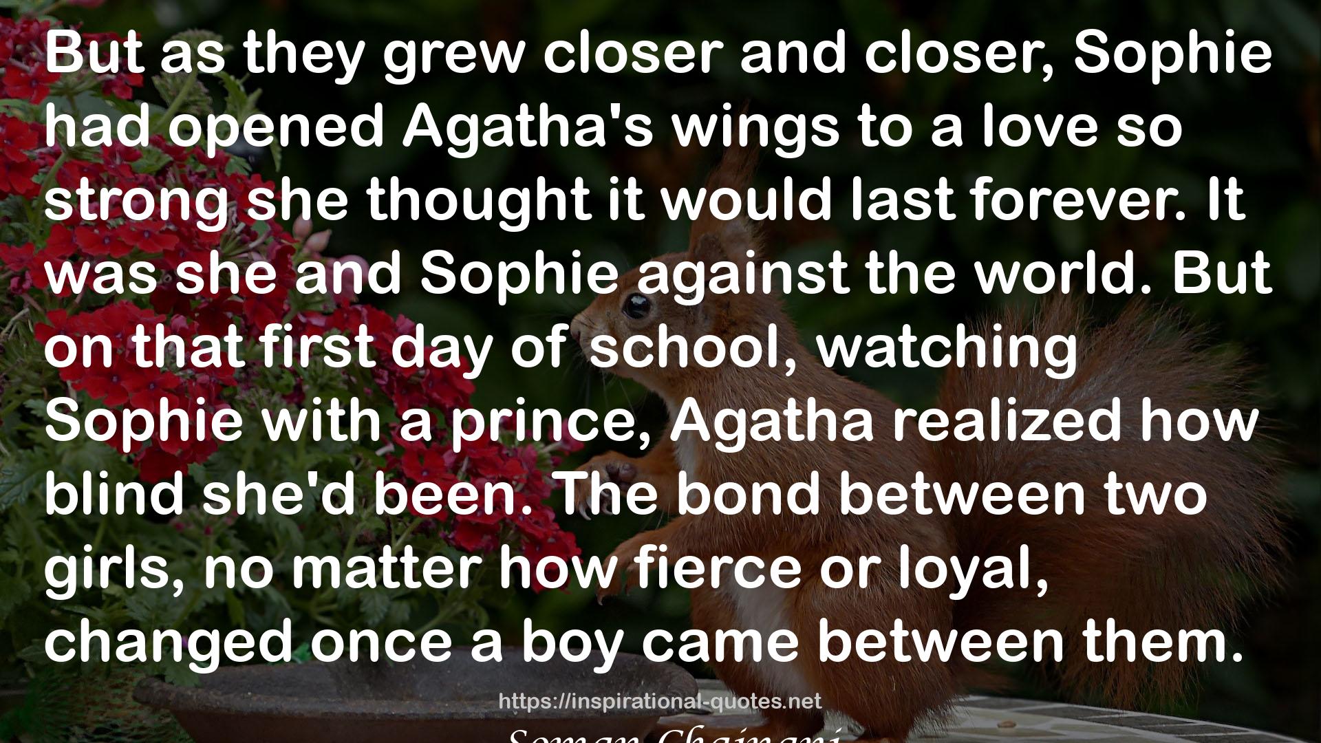 Agatha's wings  QUOTES