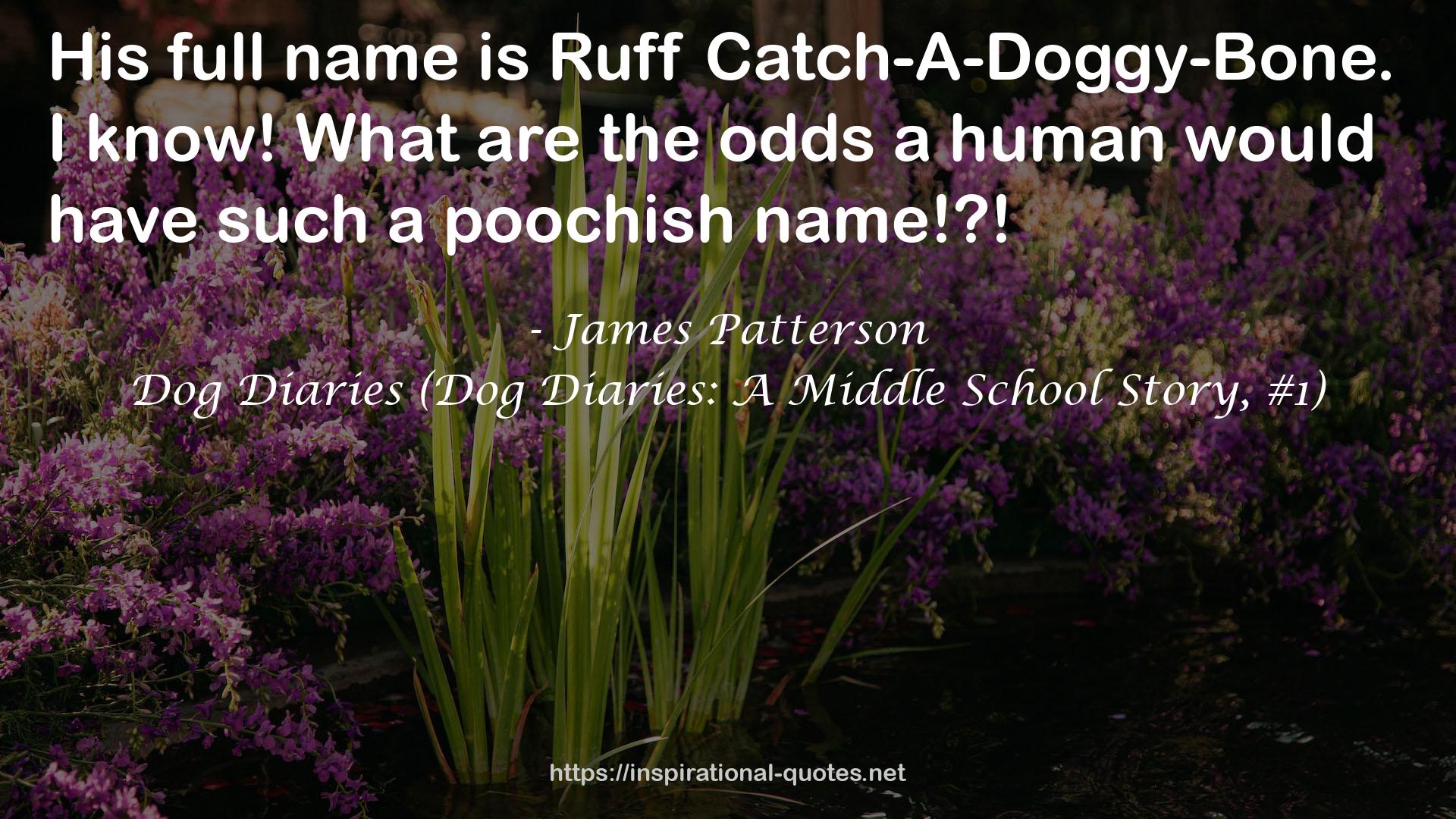 Dog Diaries (Dog Diaries: A Middle School Story, #1) QUOTES