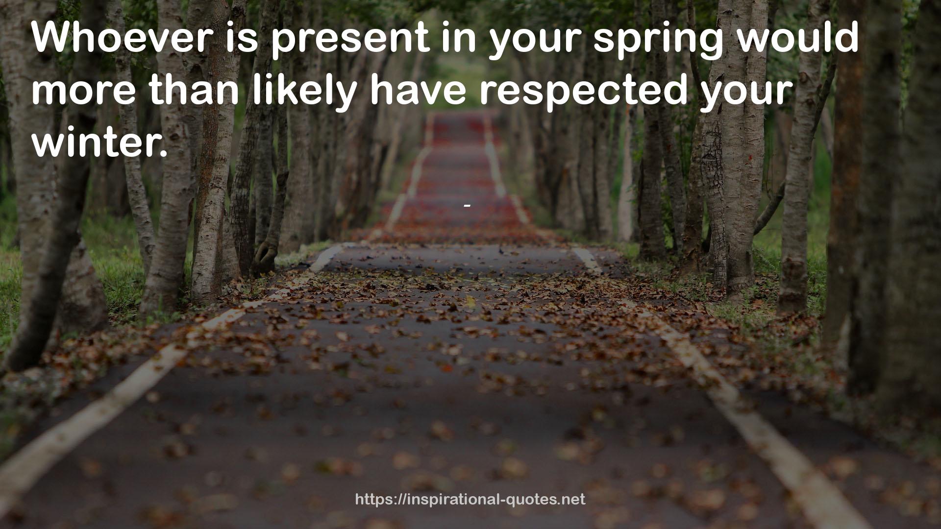 your spring  QUOTES