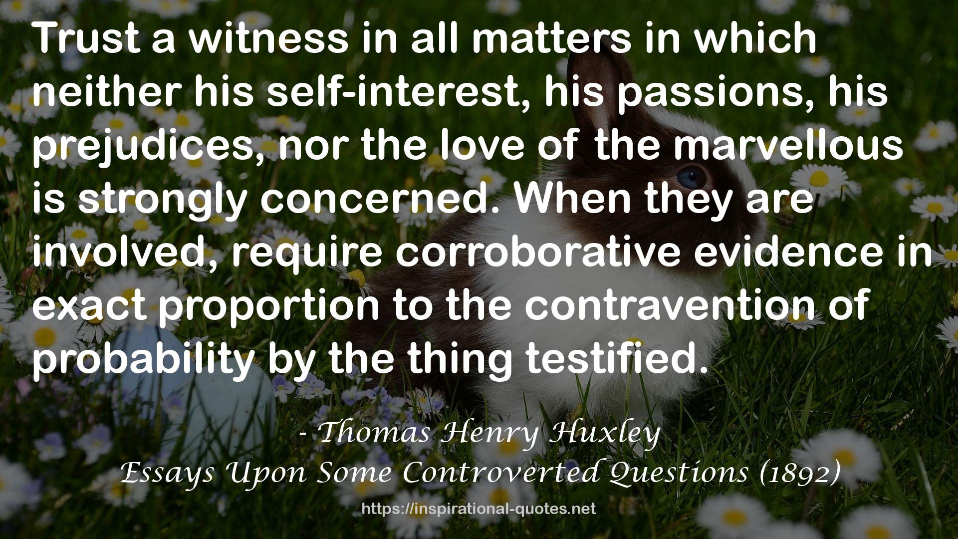 Thomas Henry Huxley QUOTES
