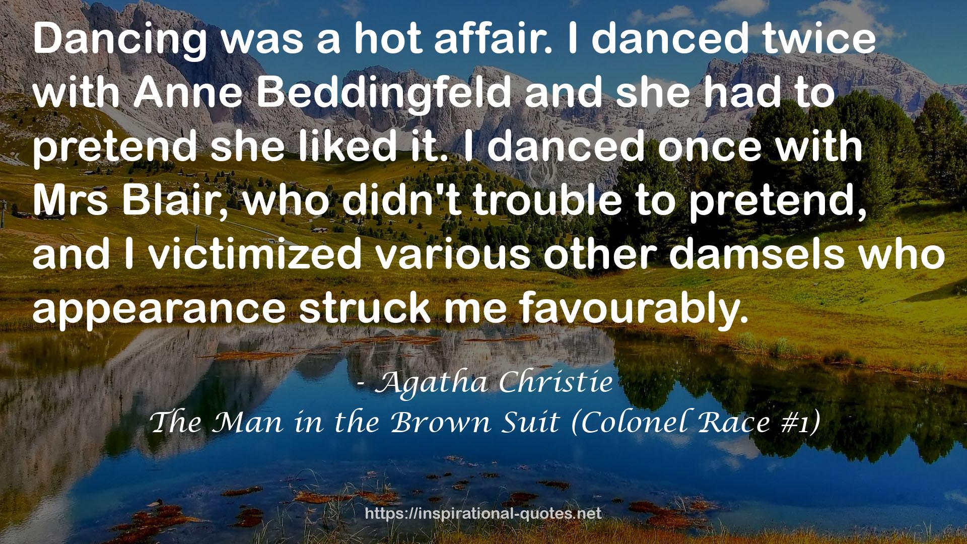 The Man in the Brown Suit (Colonel Race #1) QUOTES