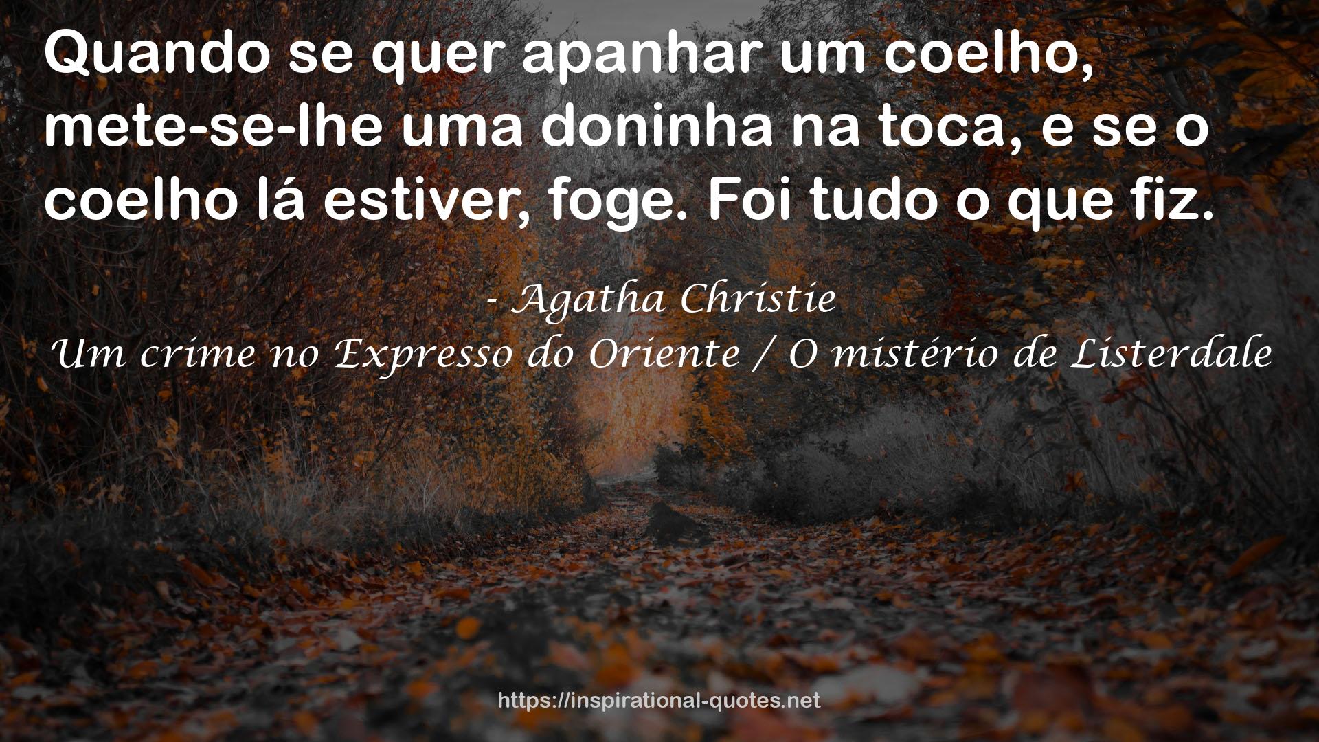 Um crime no Expresso do Oriente / O mistério de Listerdale QUOTES