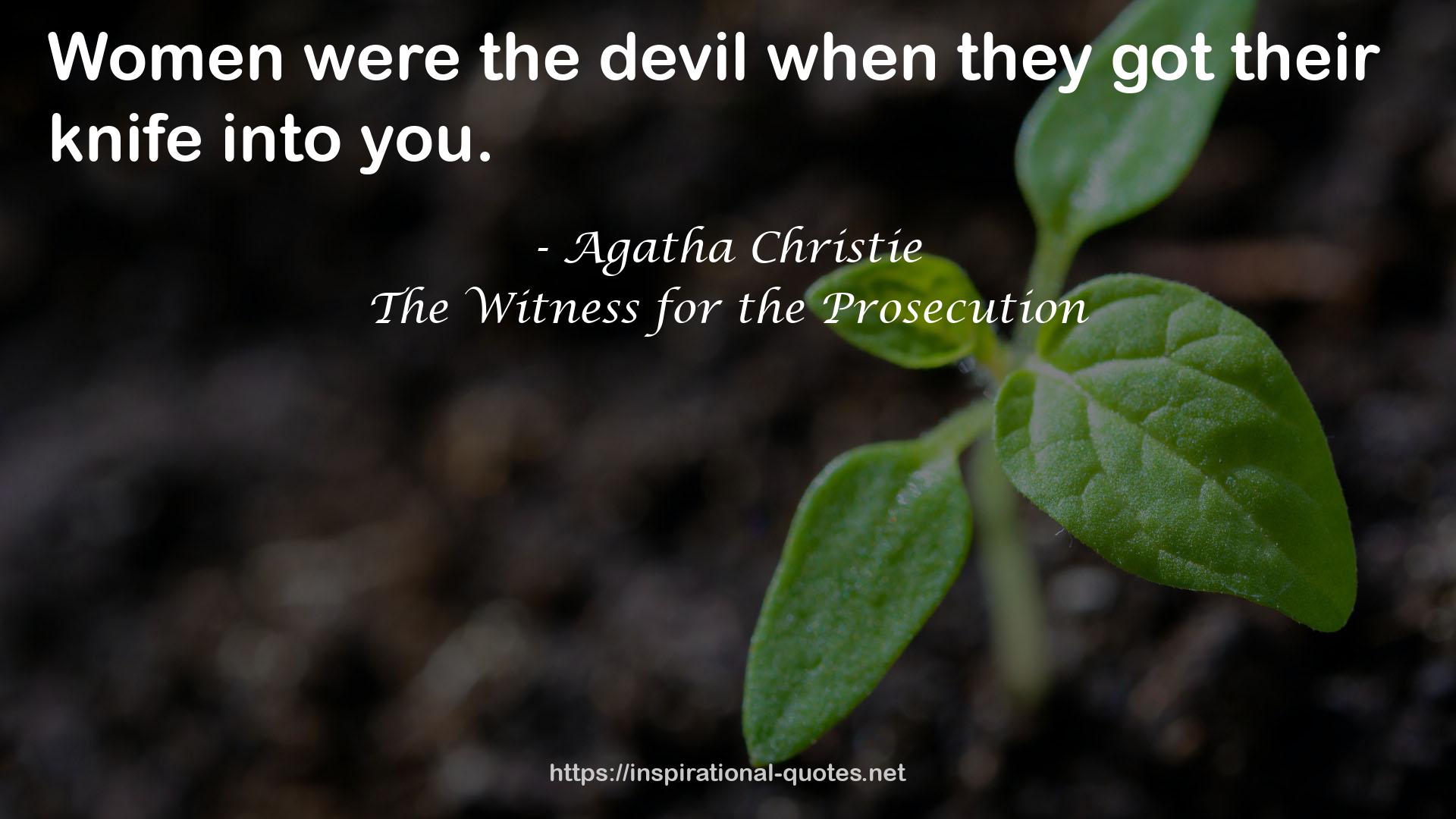 The Witness for the Prosecution QUOTES