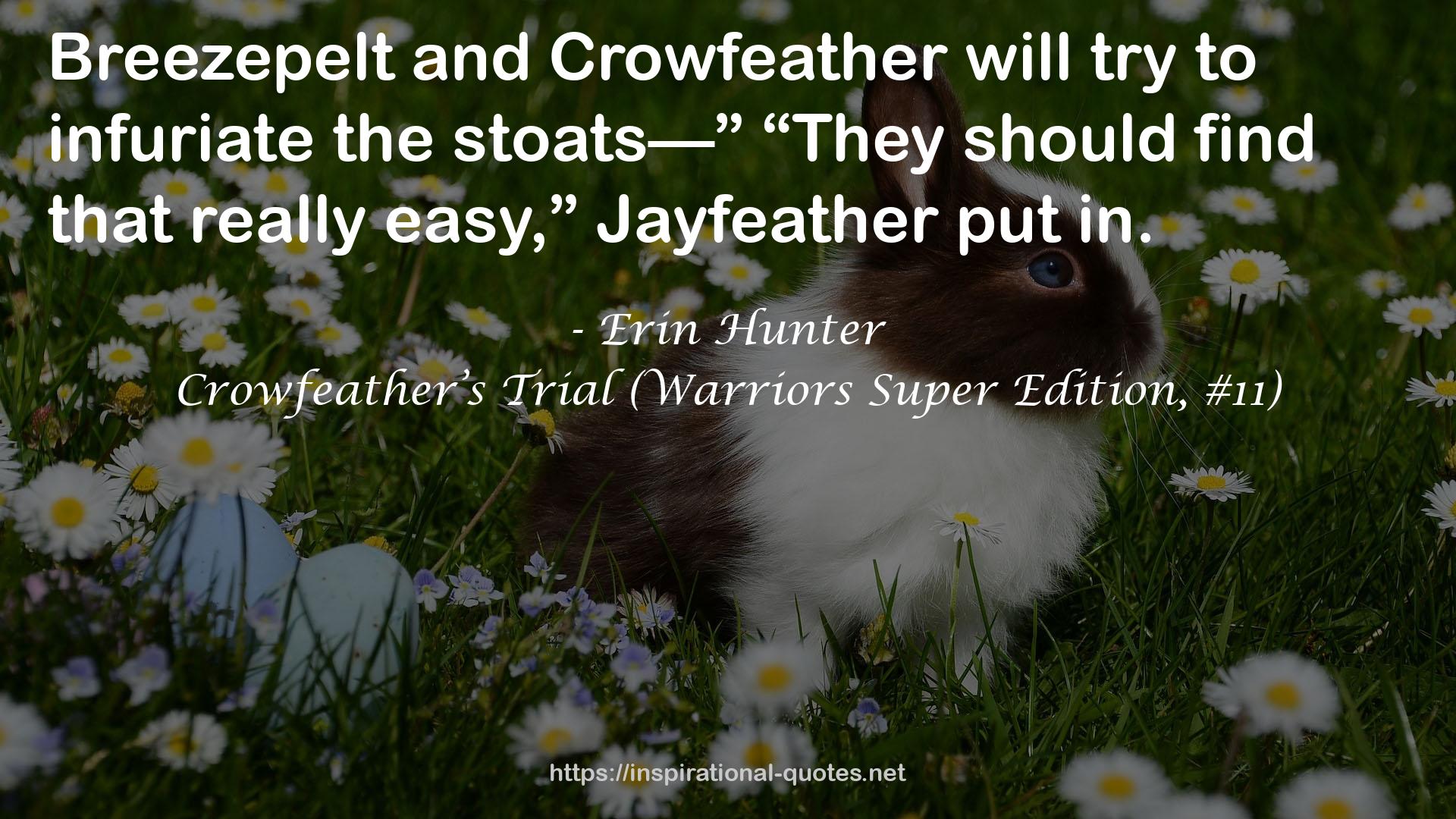 Crowfeather’s Trial (Warriors Super Edition, #11) QUOTES